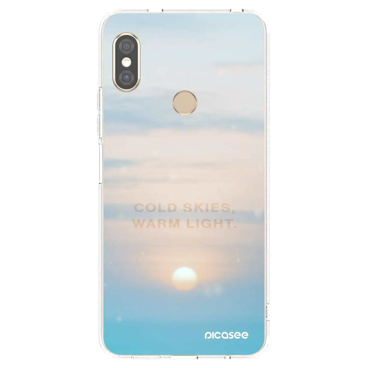 Picasee silikónový prehľadný obal pre Xiaomi Redmi Note 5 Global - COLD SKIES