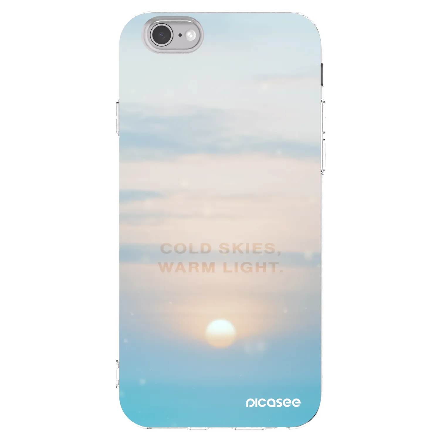 Silikónový prehľadný obal pre Apple iPhone 6/6S - COLD SKIES