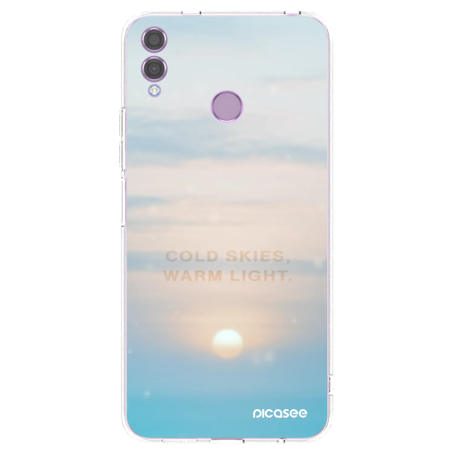 Silikónový prehľadný obal pre Honor 8X - COLD SKIES