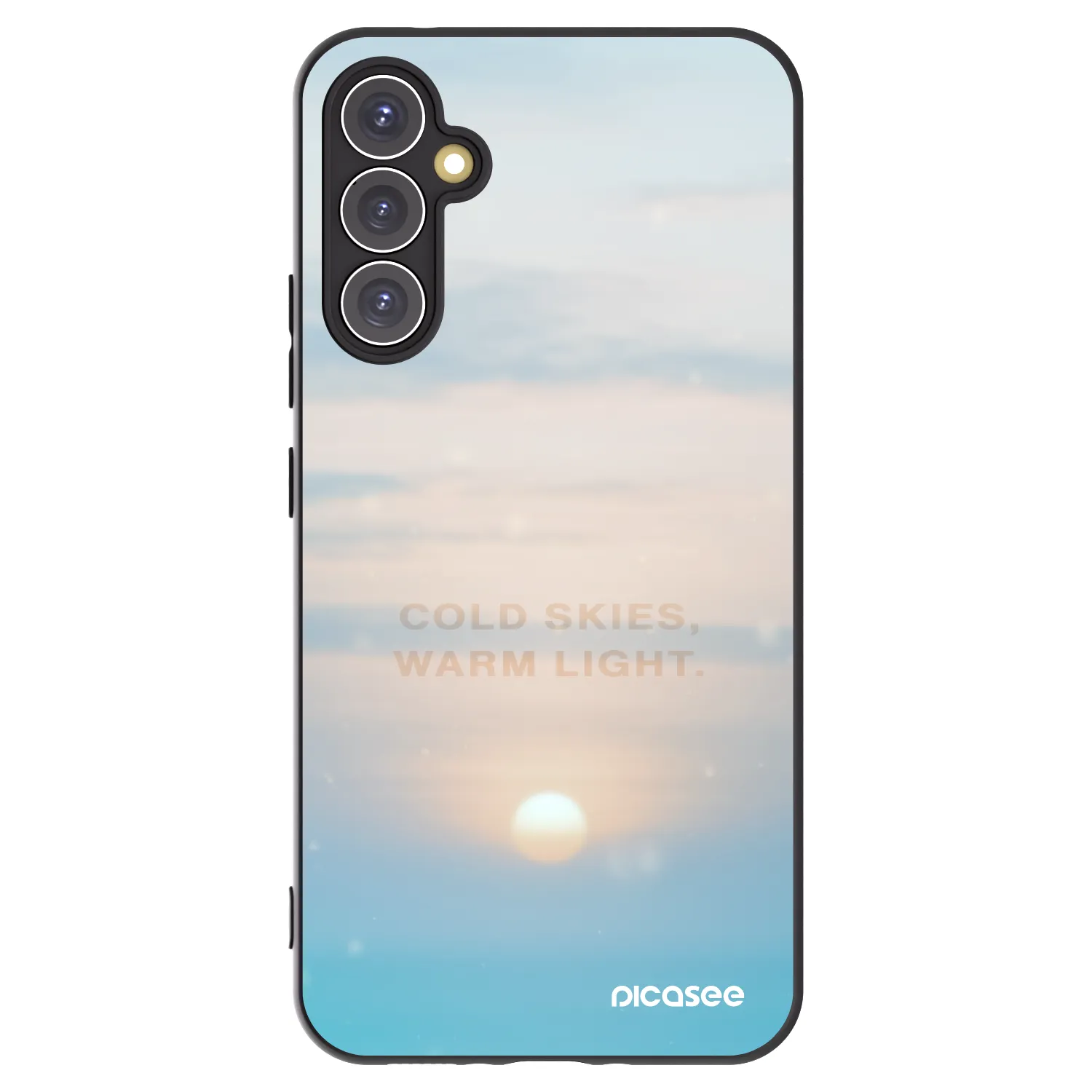 Picasee silikónový čierny obal pre Samsung Galaxy A34 5G A346B - COLD SKIES