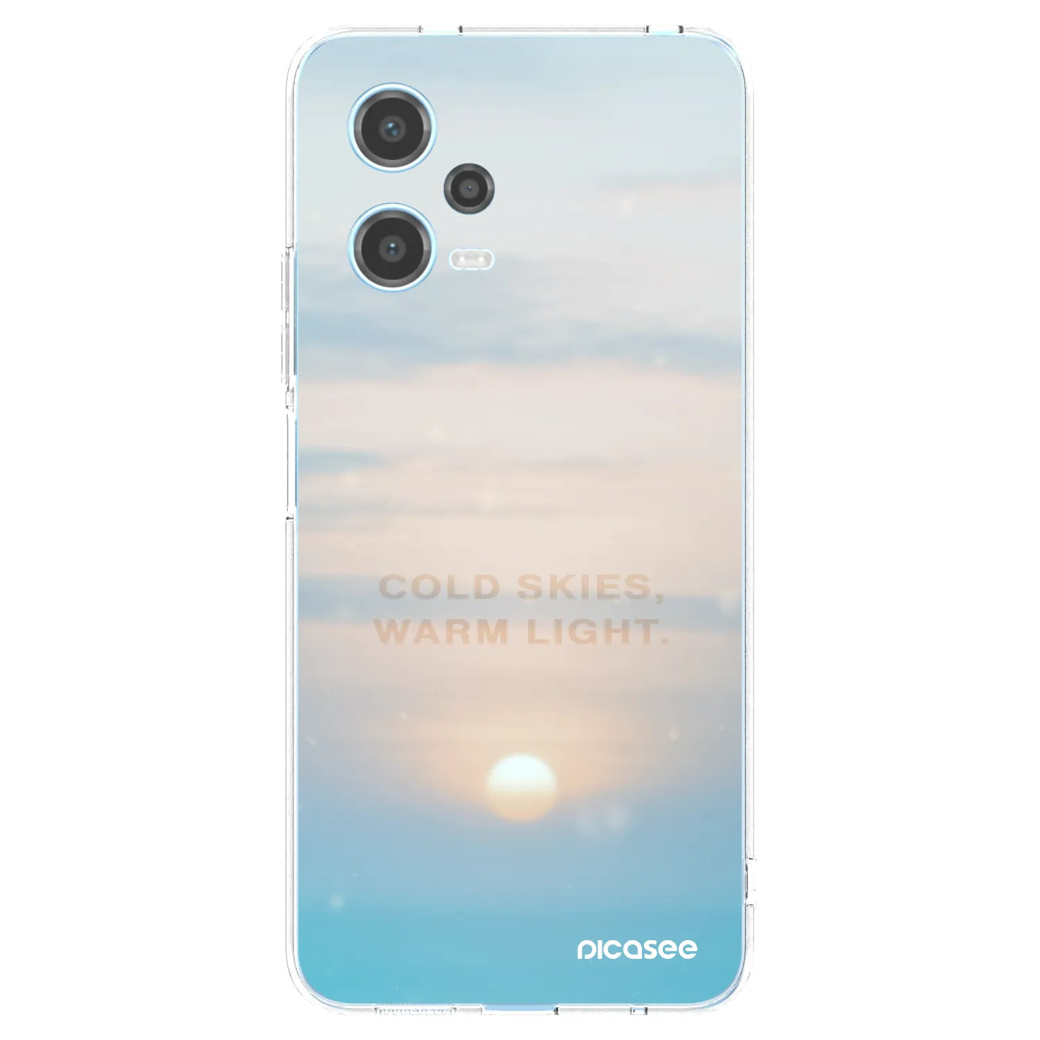 Picasee silikónový prehľadný obal pre Xiaomi Redmi Note 12 5G - COLD SKIES