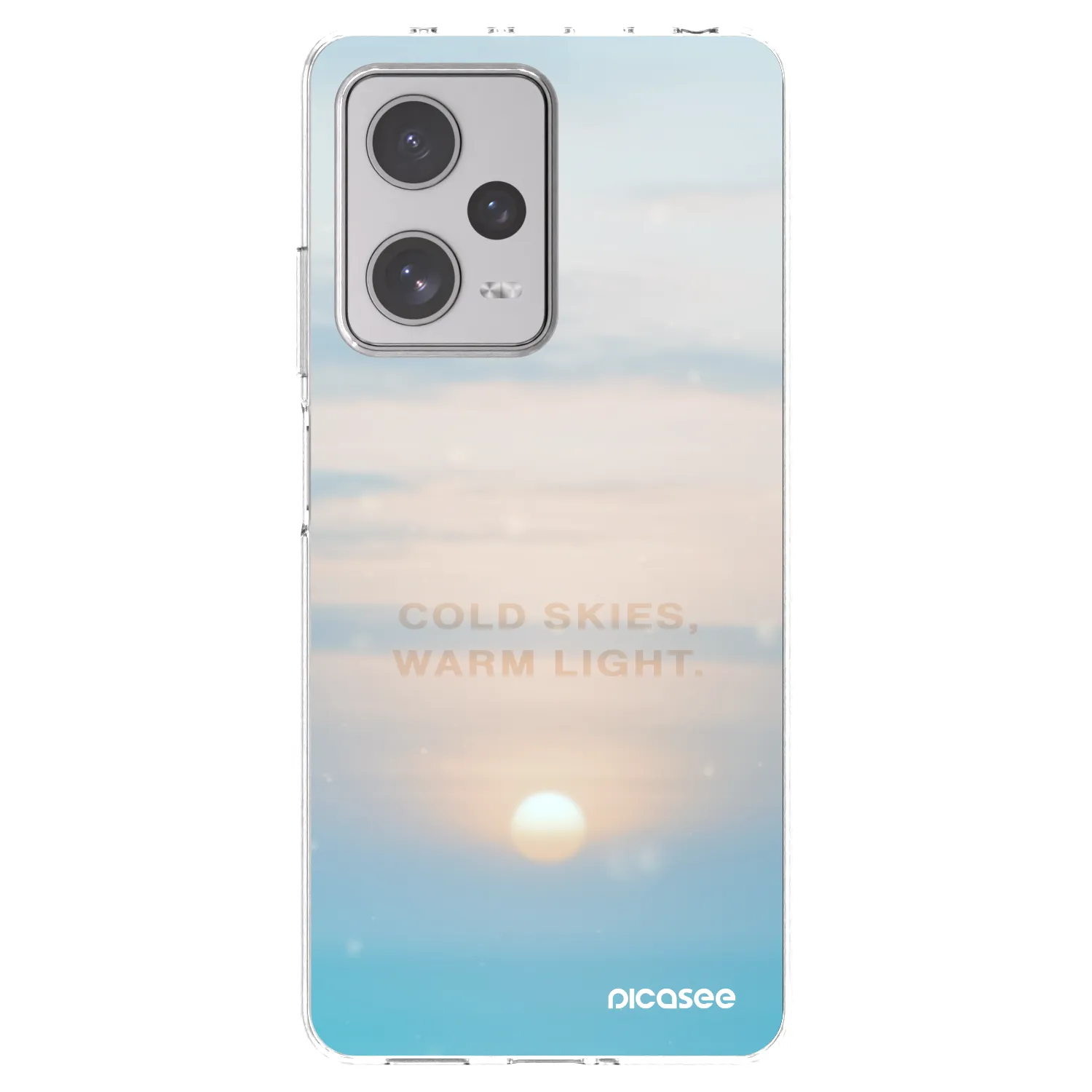 Picasee silikónový prehľadný obal pre Xiaomi Redmi Note 12 Pro+ 5G - COLD SKIES