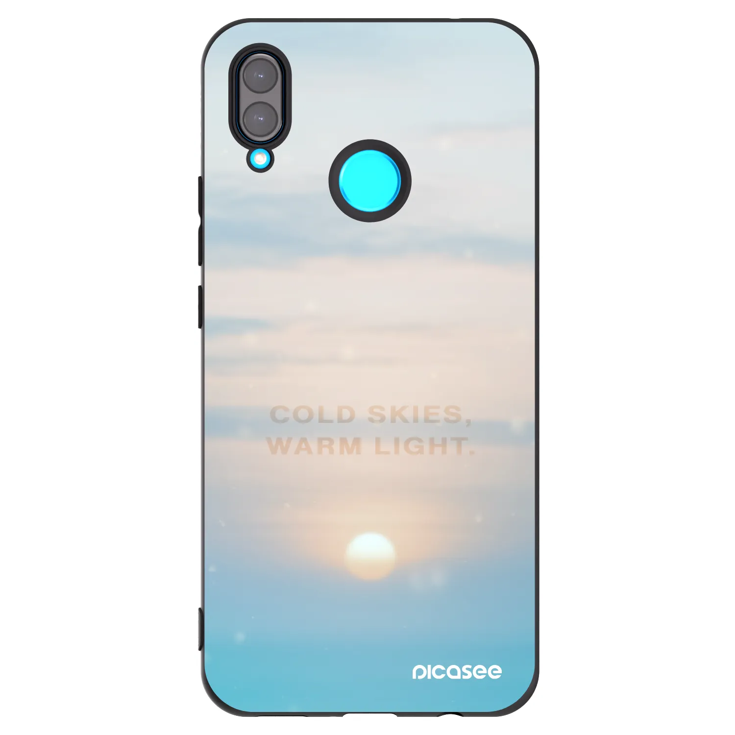 Picasee silikónový čierny obal pre Huawei Nova 3 - COLD SKIES