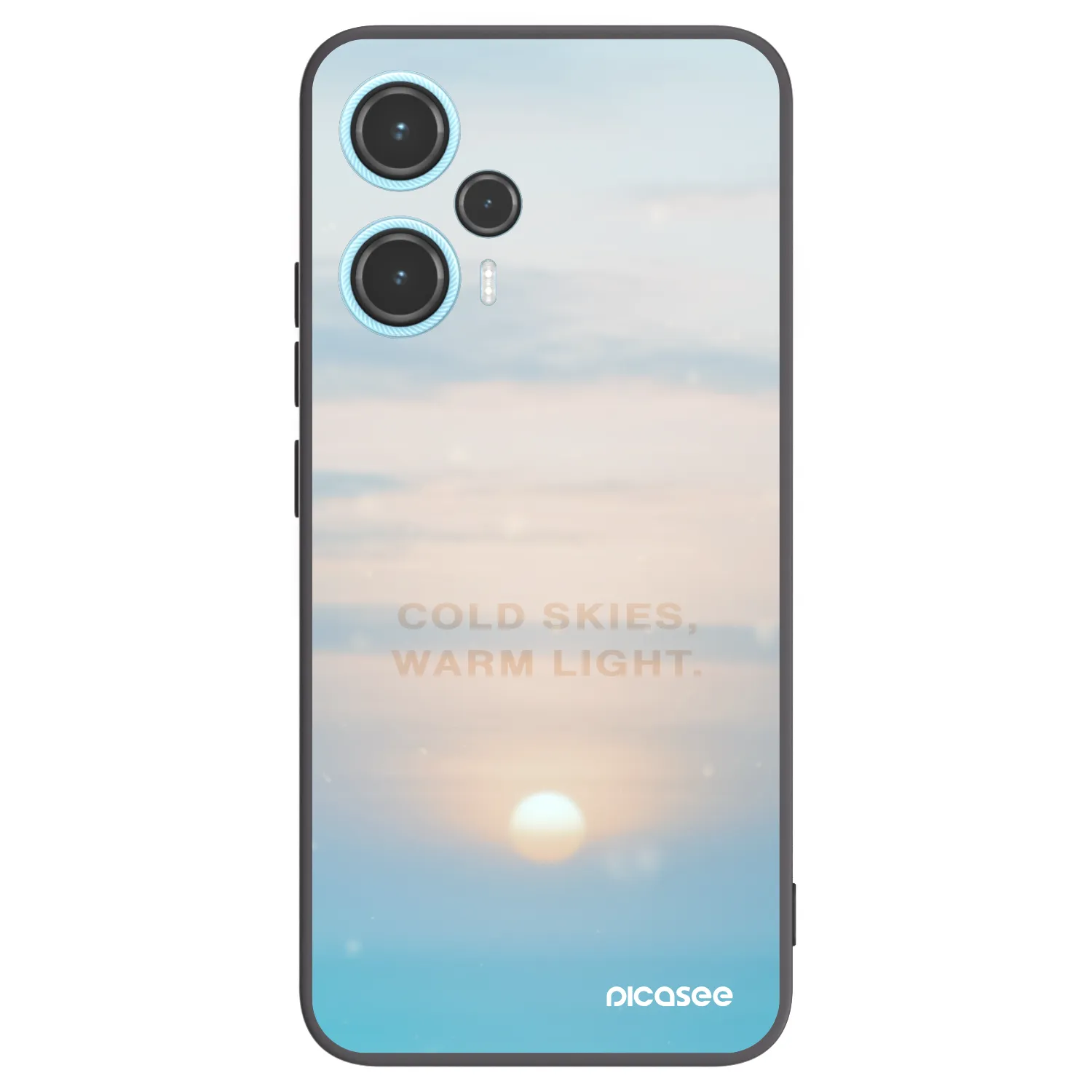 Picasee silikónový čierny obal pre Xiaomi Poco F5 - COLD SKIES