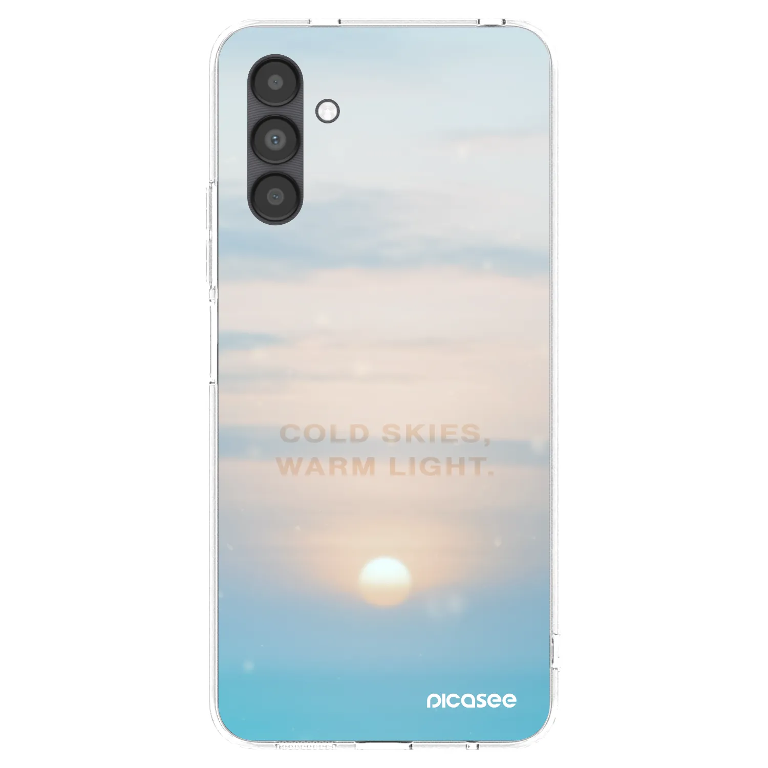 Picasee silikónový prehľadný obal pre Samsung Galaxy A04s A047F - COLD SKIES
