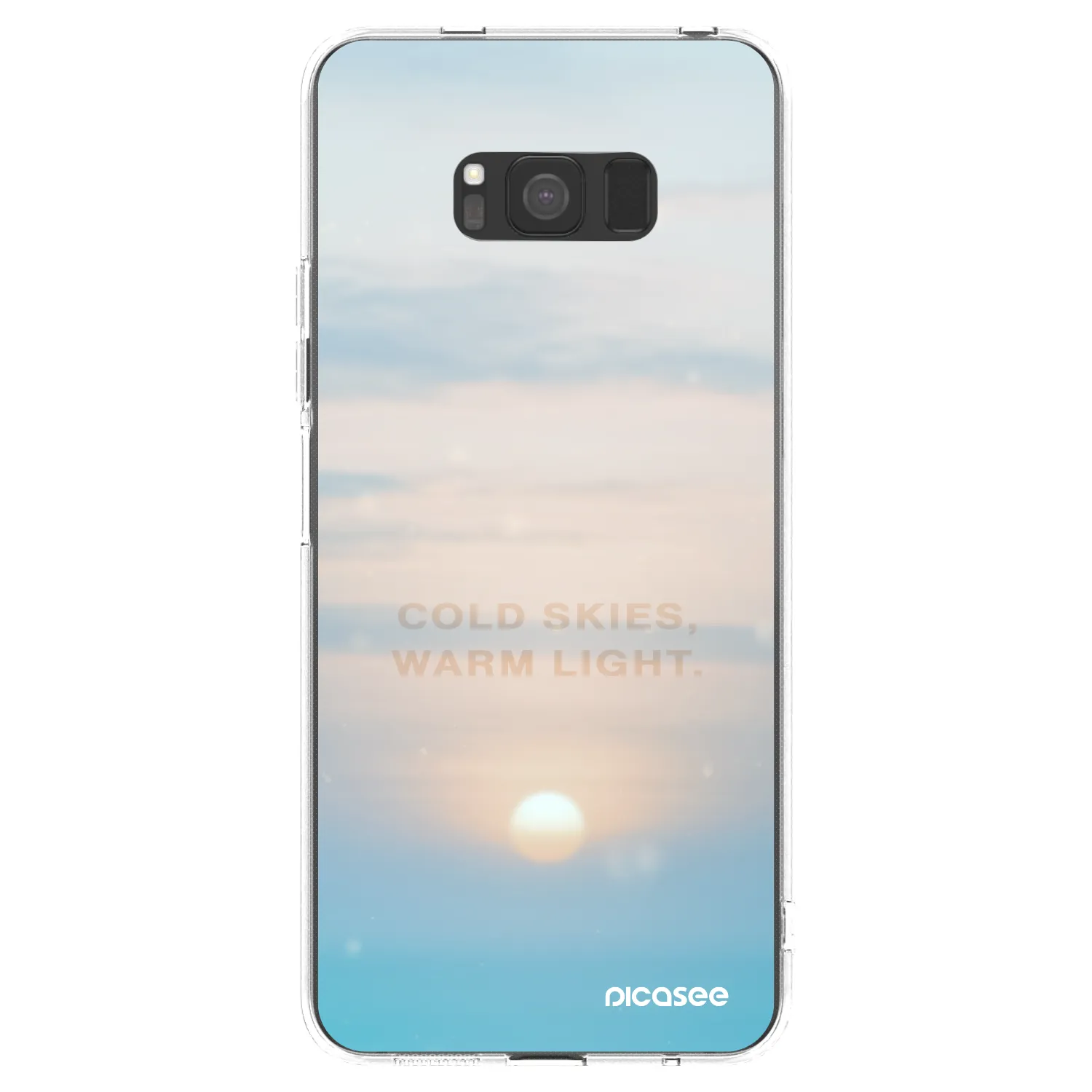 Picasee silikónový prehľadný obal pre Samsung Galaxy S8 G950F - COLD SKIES