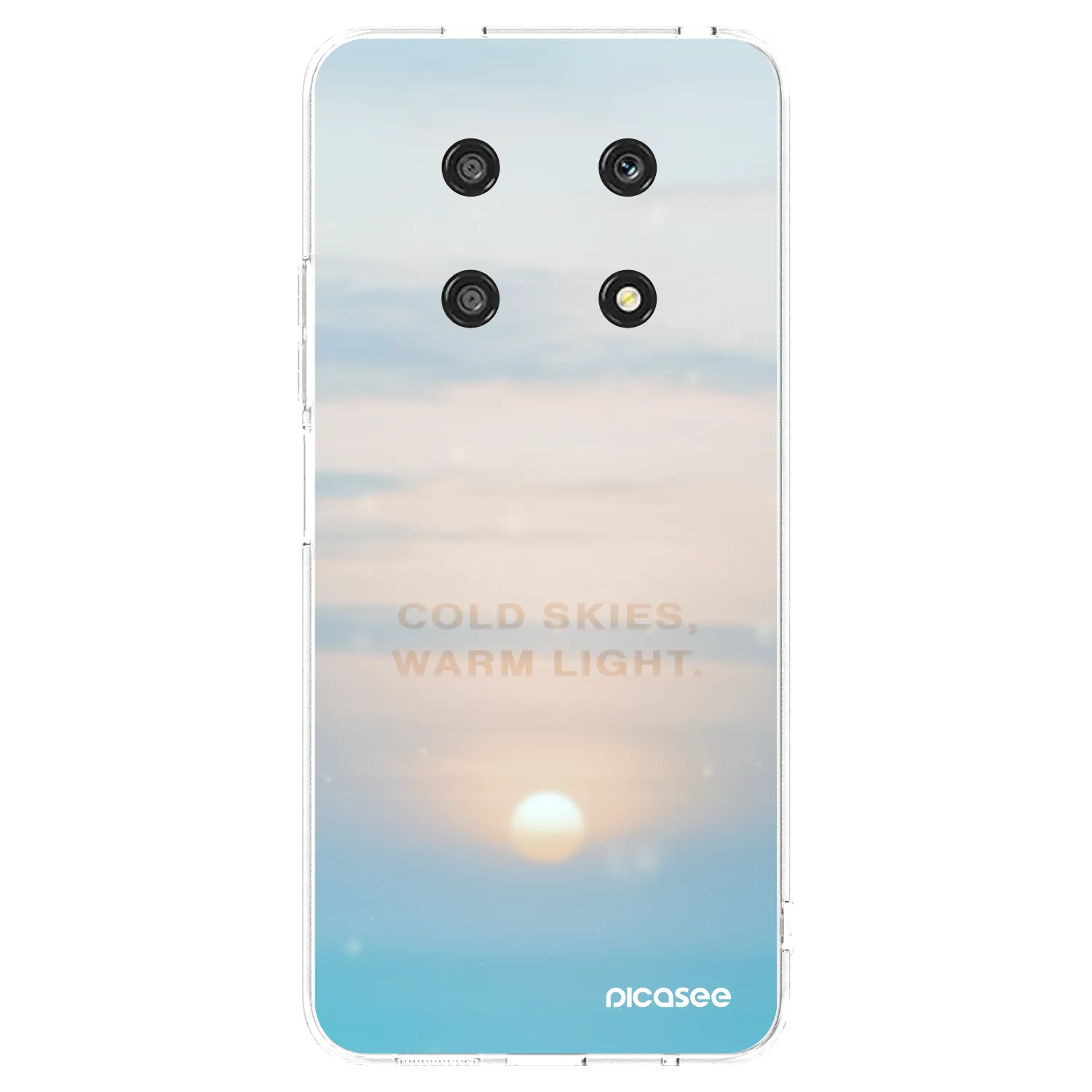 Picasee silikónový prehľadný obal pre Honor Magic4 Lite 5G - COLD SKIES