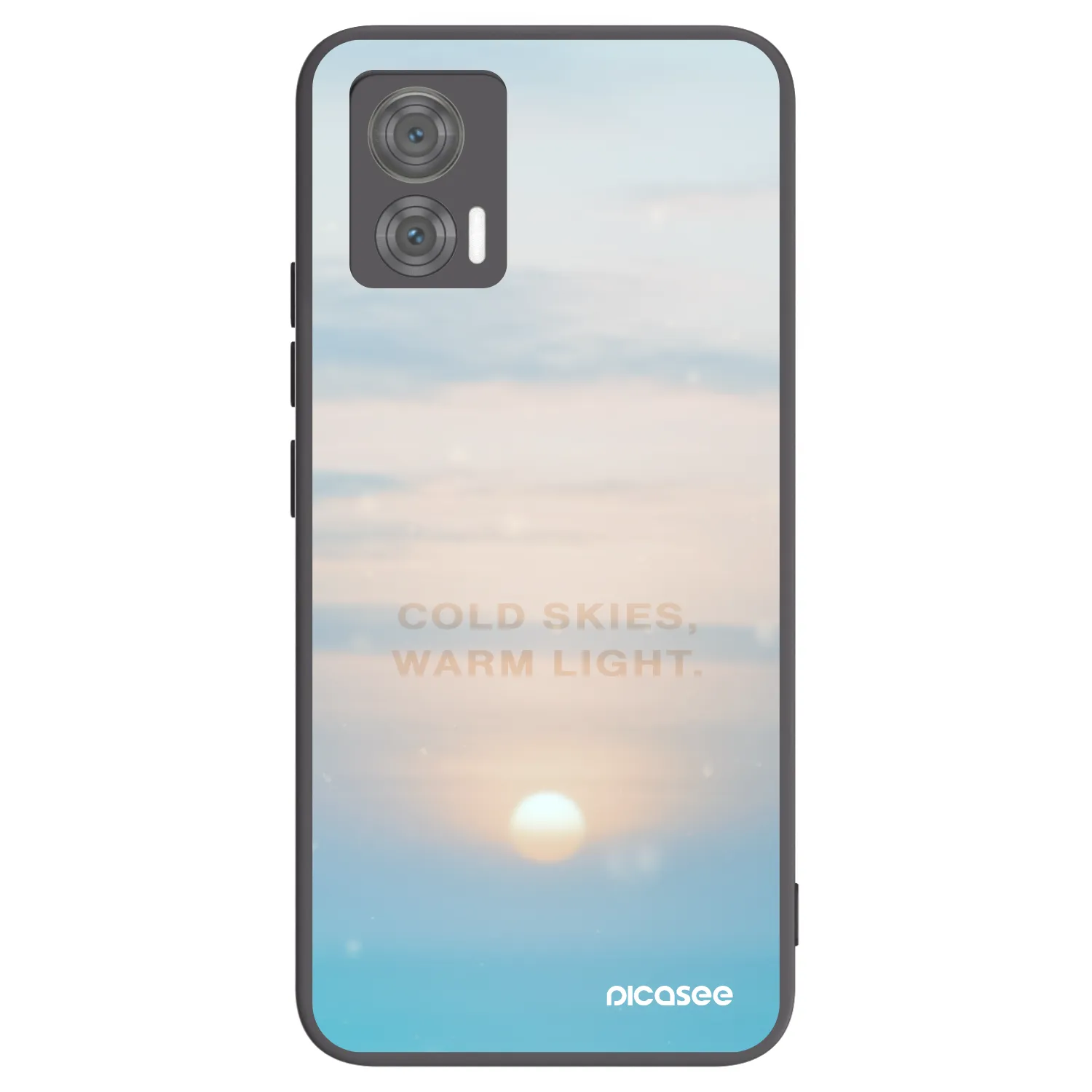 Picasee silikónový čierny obal pre Motorola Edge 30 Neo - COLD SKIES