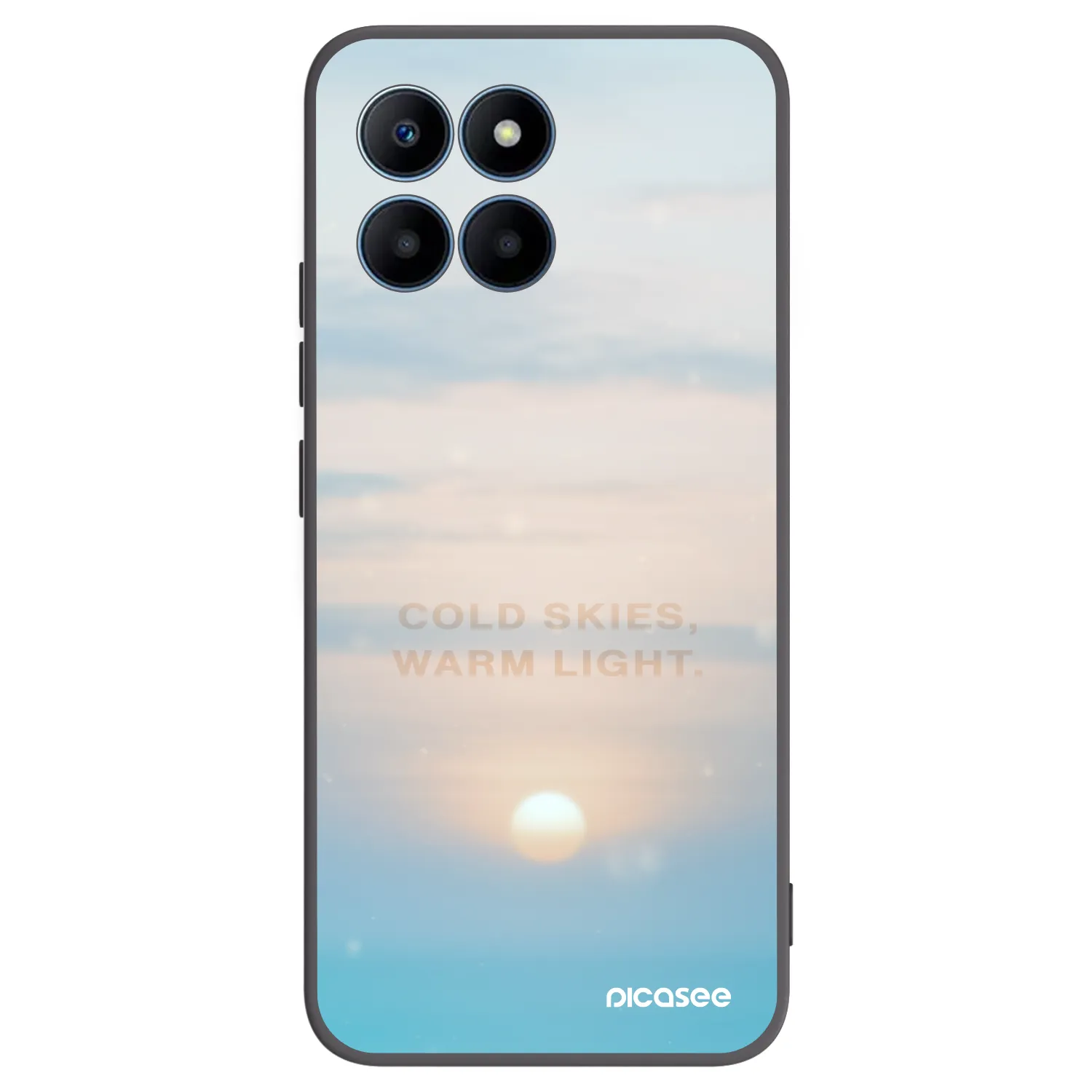 Picasee silikónový čierny obal pre Honor 70 Lite - COLD SKIES