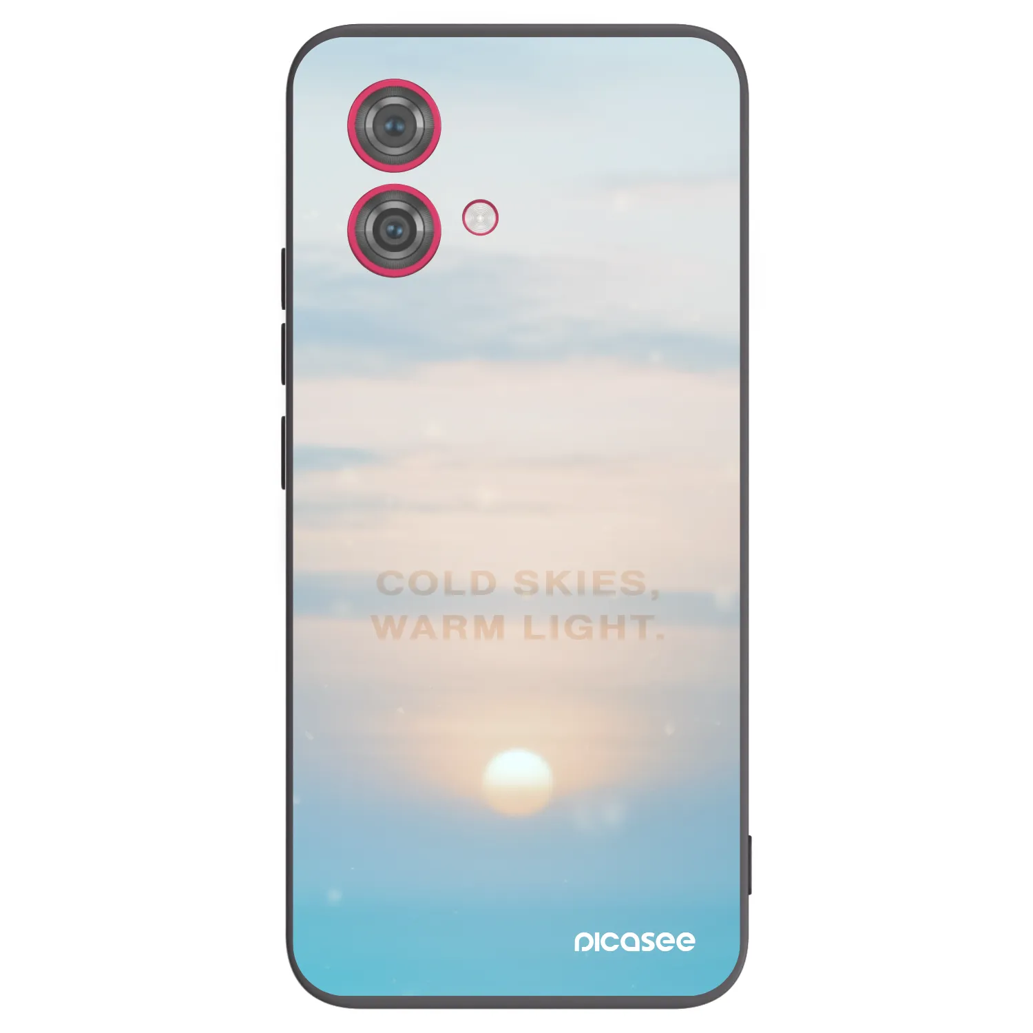 Silikónový čierny obal pre Motorola Moto G84 5G - COLD SKIES