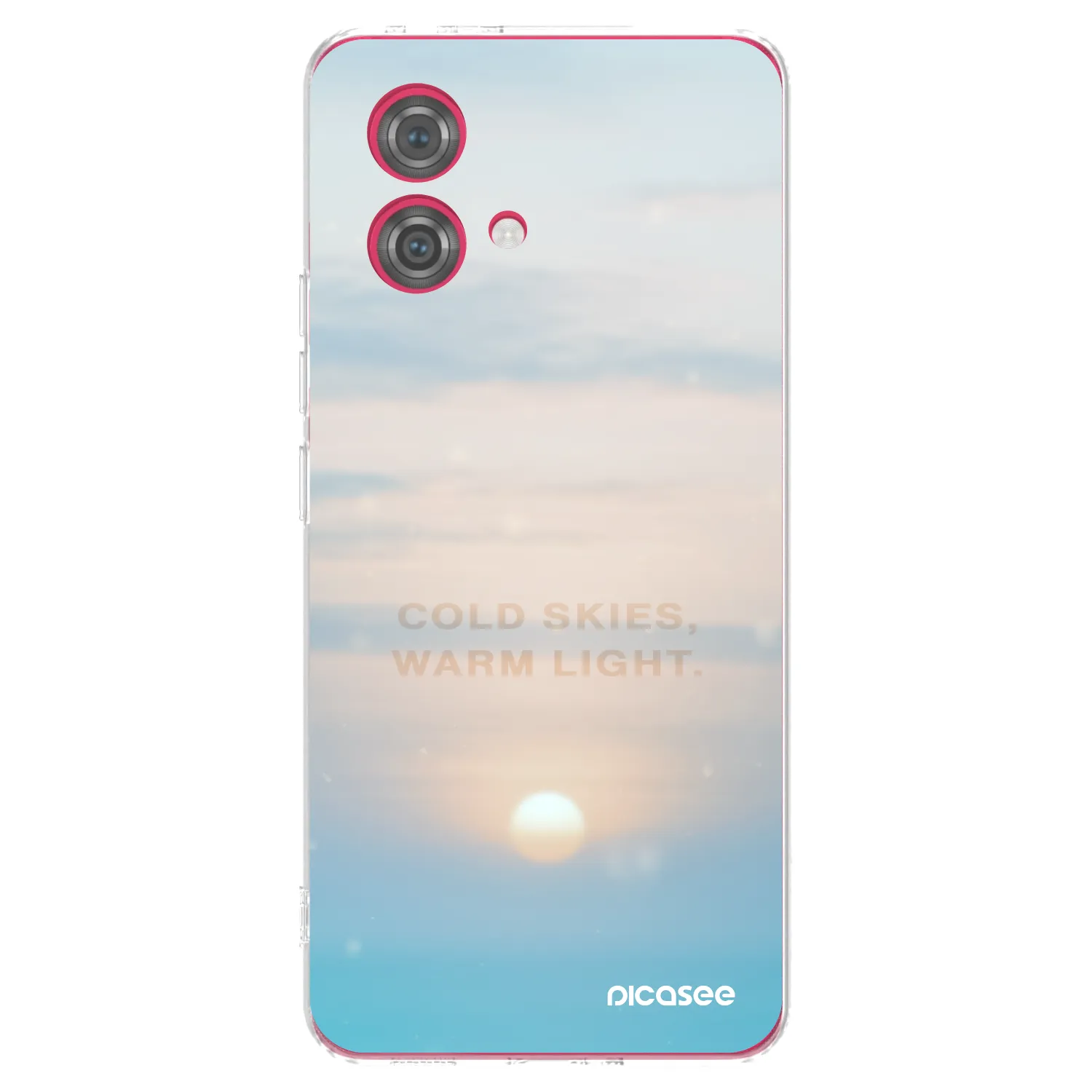 Silikónový prehľadný obal pre Motorola Moto G84 5G - COLD SKIES