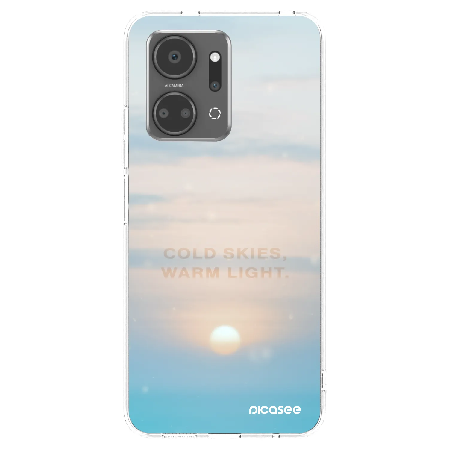 Picasee silikónový prehľadný obal pre Honor X7a - COLD SKIES