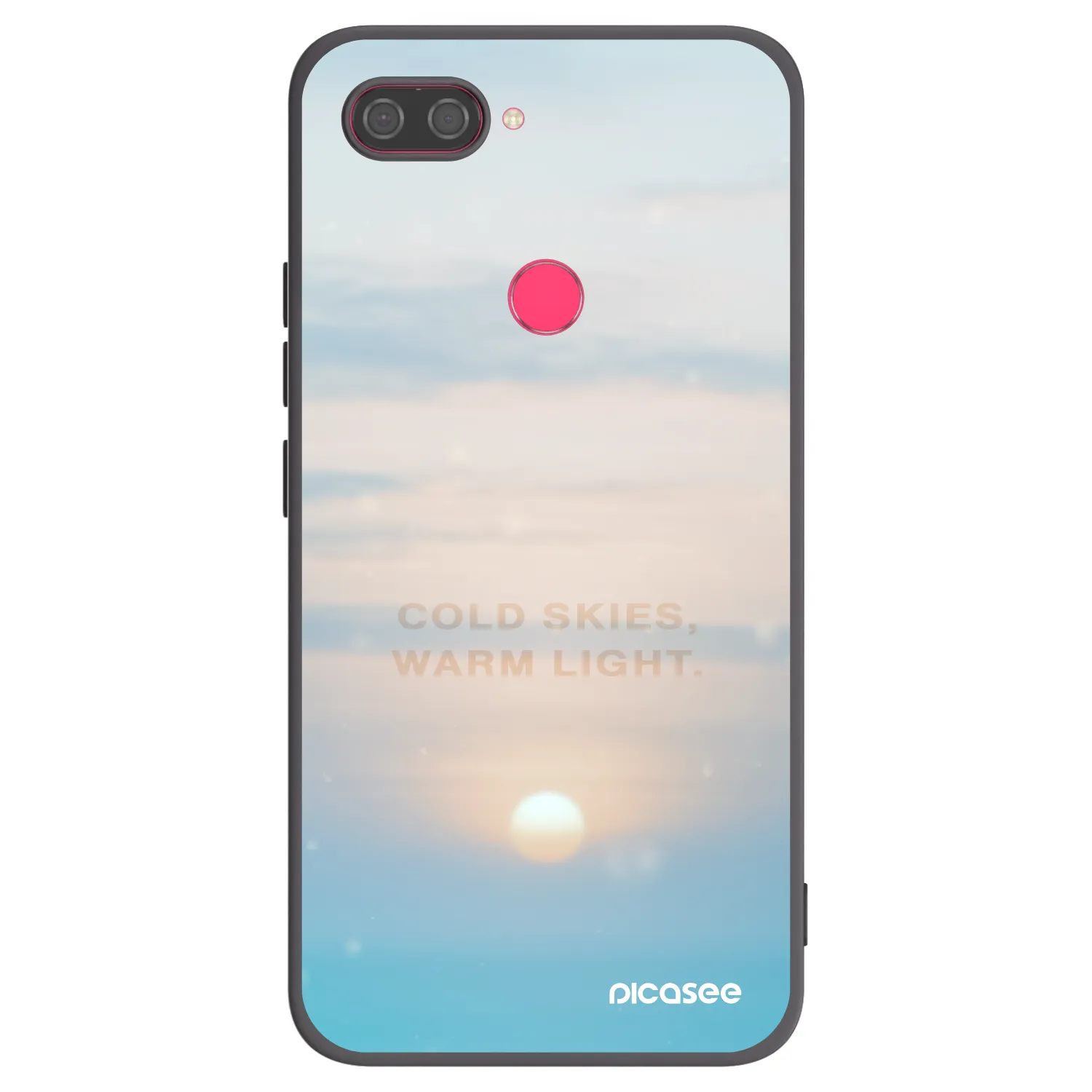 Picasee silikónový čierny obal pre Xiaomi Mi 8 Lite - COLD SKIES