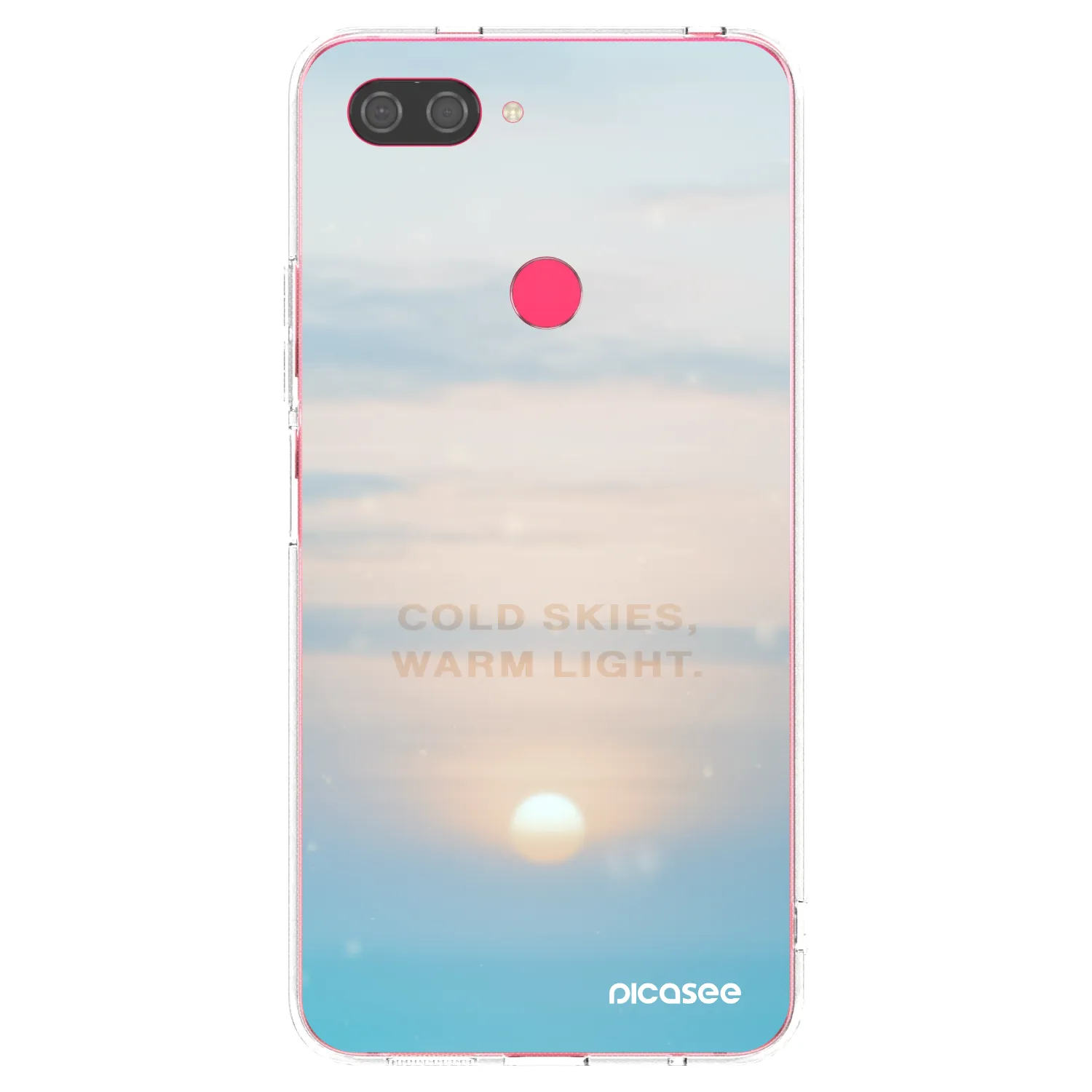 Picasee silikónový prehľadný obal pre Xiaomi Mi 8 Lite - COLD SKIES