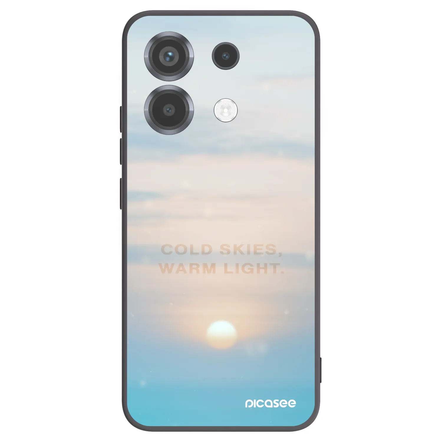 Picasee silikónový čierny obal pre Xiaomi Poco X6 - COLD SKIES