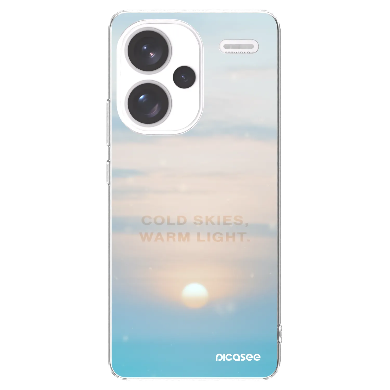 Picasee silikónový prehľadný obal pre Xiaomi Redmi Note 13 Pro+ 5G - COLD SKIES