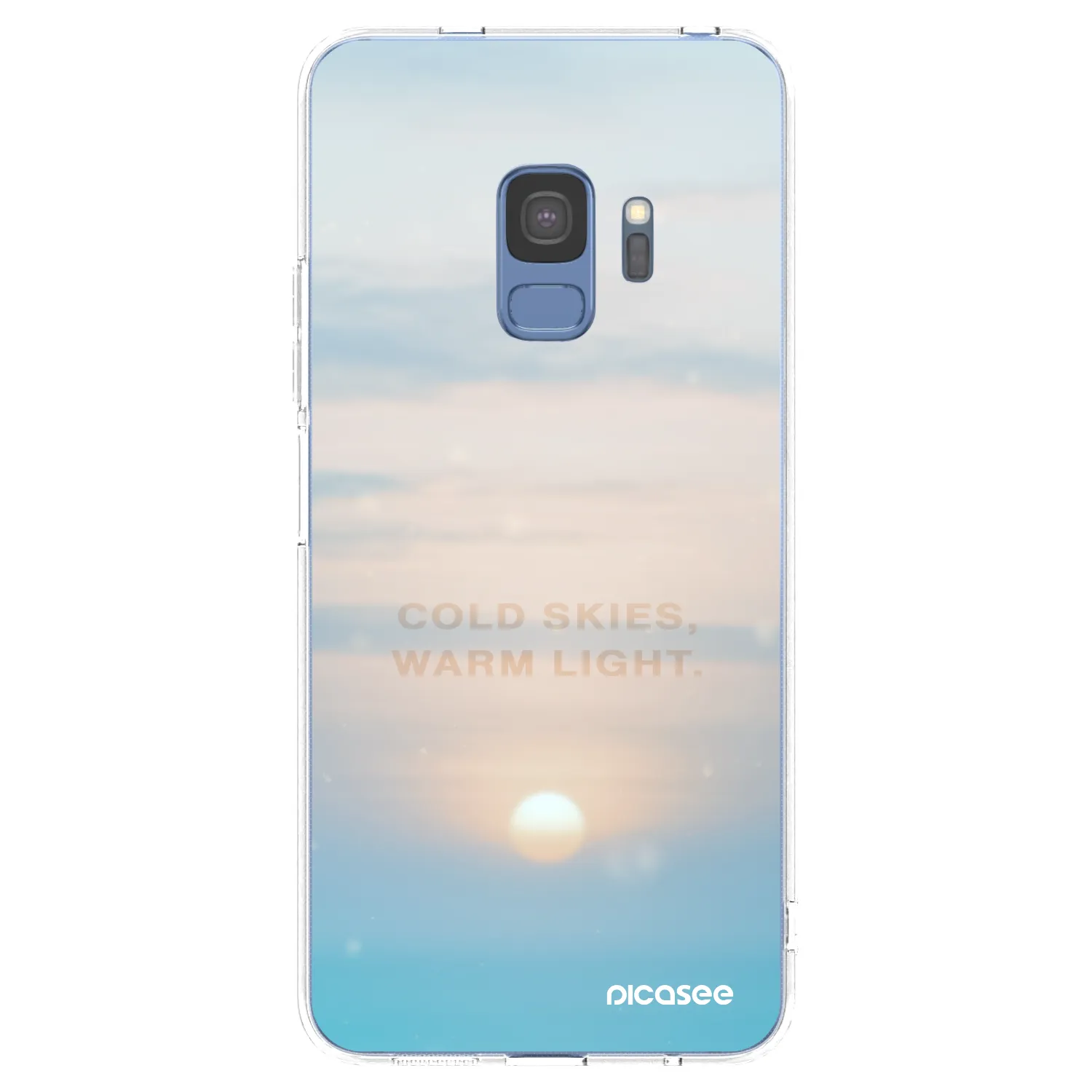 Picasee silikónový prehľadný obal pre Samsung Galaxy S9 G960F - COLD SKIES