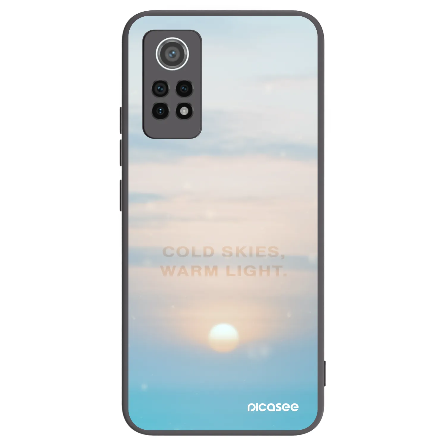 Picasee silikónový čierny obal pre Xiaomi Redmi Note 12 Pro 4G - COLD SKIES