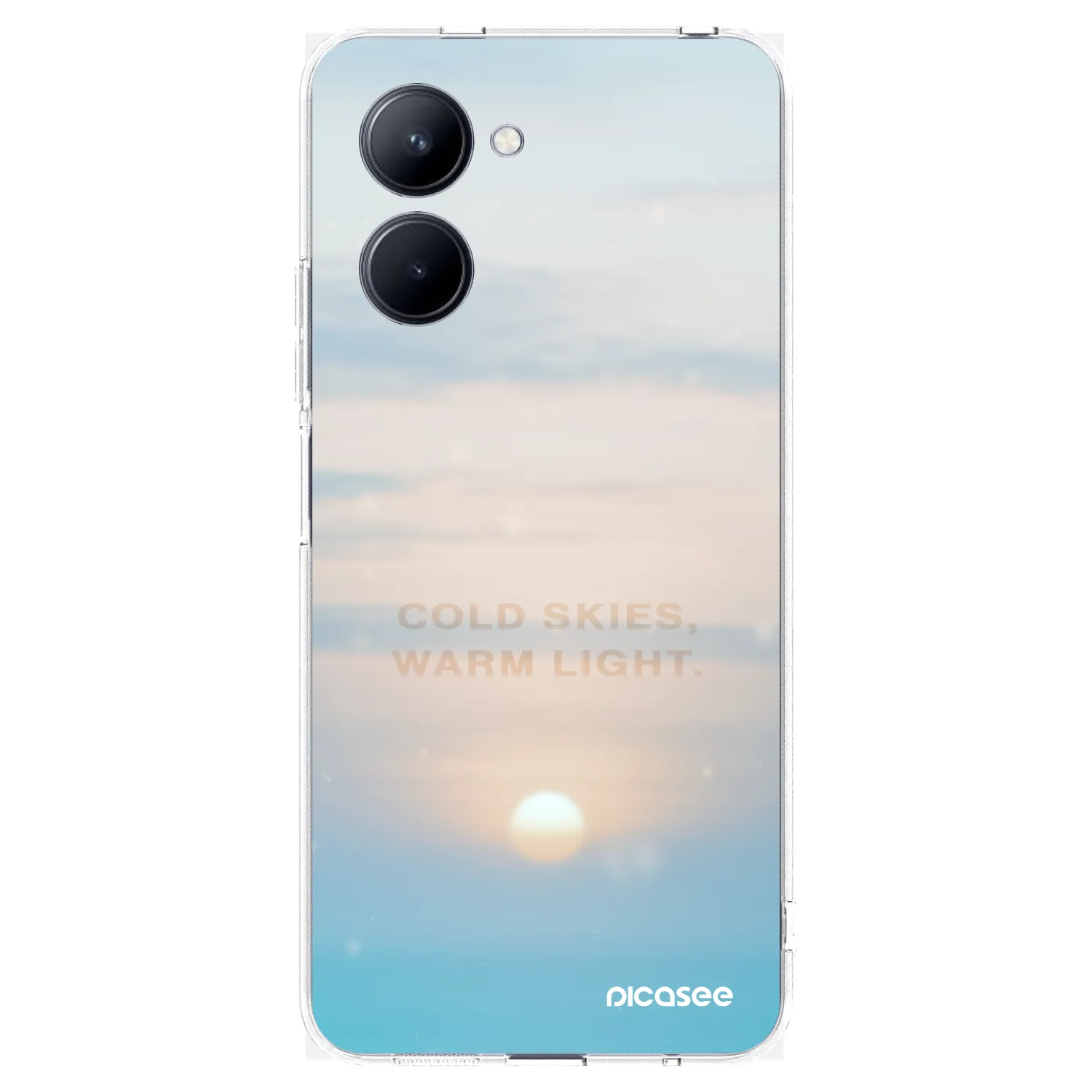 Picasee silikónový prehľadný obal pre Realme C33 (2023) - COLD SKIES