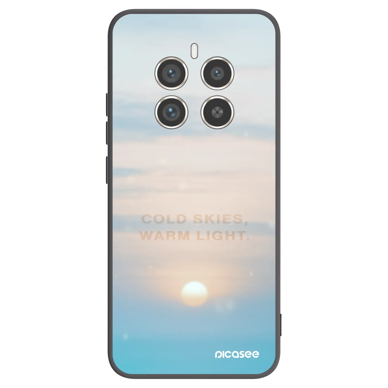 Picasee silikónový čierny obal pre Realme 12 Pro 5G - COLD SKIES