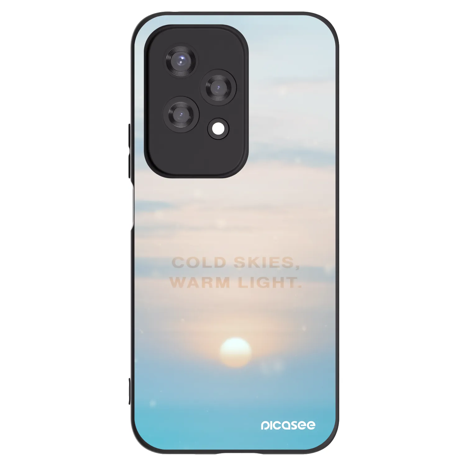 Silikónový čierny obal pre Honor 200 Lite - COLD SKIES