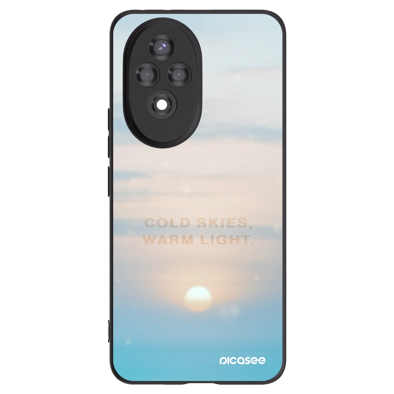 Picasee silikónový čierny obal pre Honor 200 Pro 5G - COLD SKIES