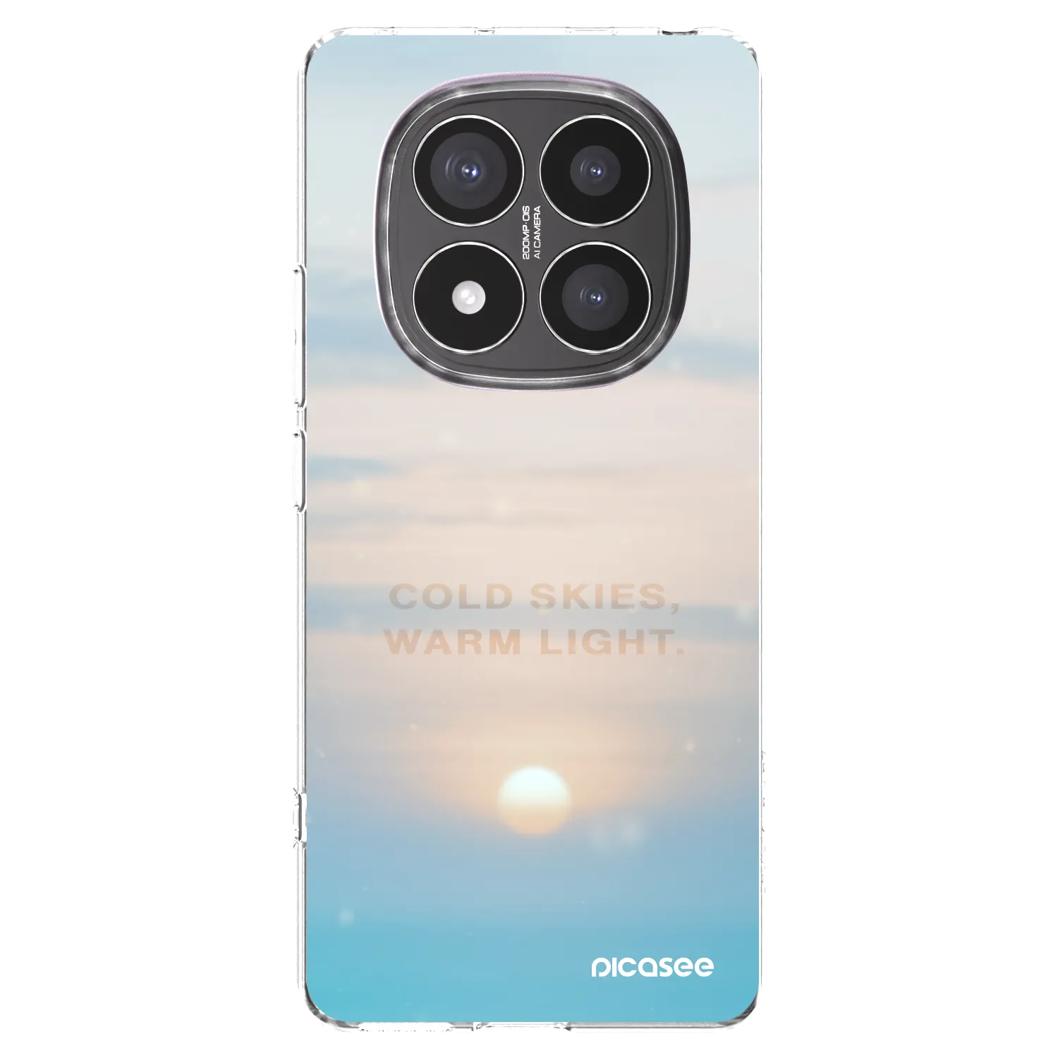 Picasee silikónový prehľadný obal pre Xiaomi Redmi Note 14 Pro+ 5G - COLD SKIES