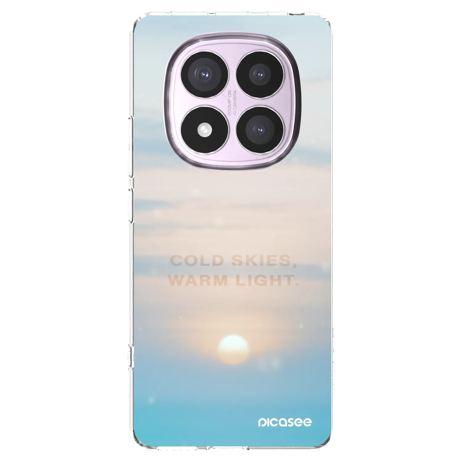 Silikónový prehľadný obal pre Xiaomi Redmi Note 14 Pro 5G - COLD SKIES