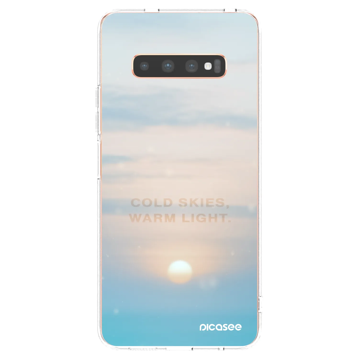 Picasee silikónový prehľadný obal pre Samsung Galaxy S10 Plus G975 - COLD SKIES