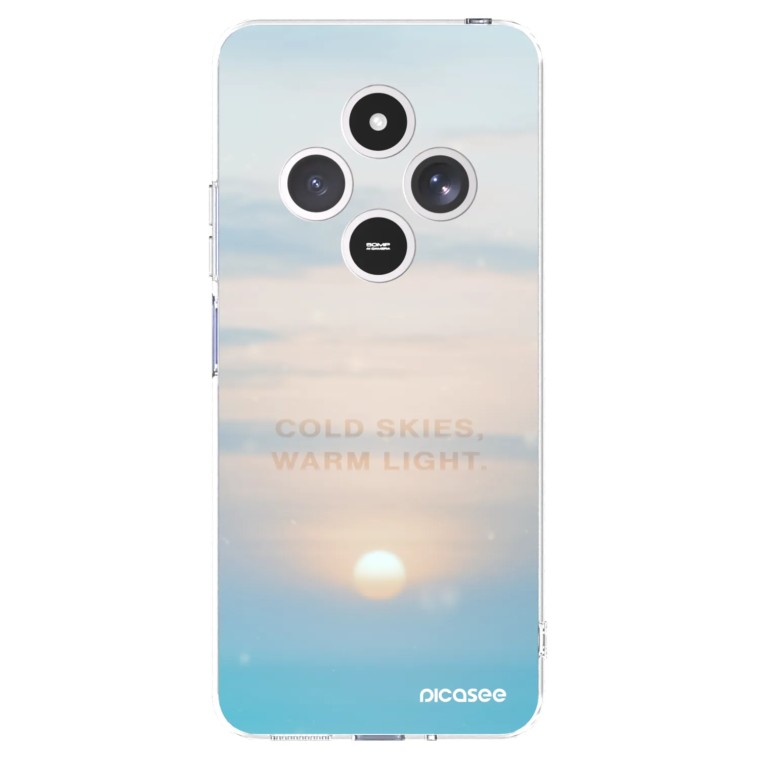 Picasee silikónový prehľadný obal pre Xiaomi Redmi 14C - COLD SKIES