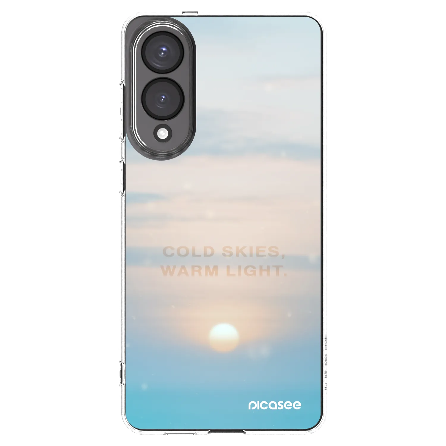 Silikónový prehľadný obal pre Samsung Galaxy S25 Edge 5G - COLD SKIES