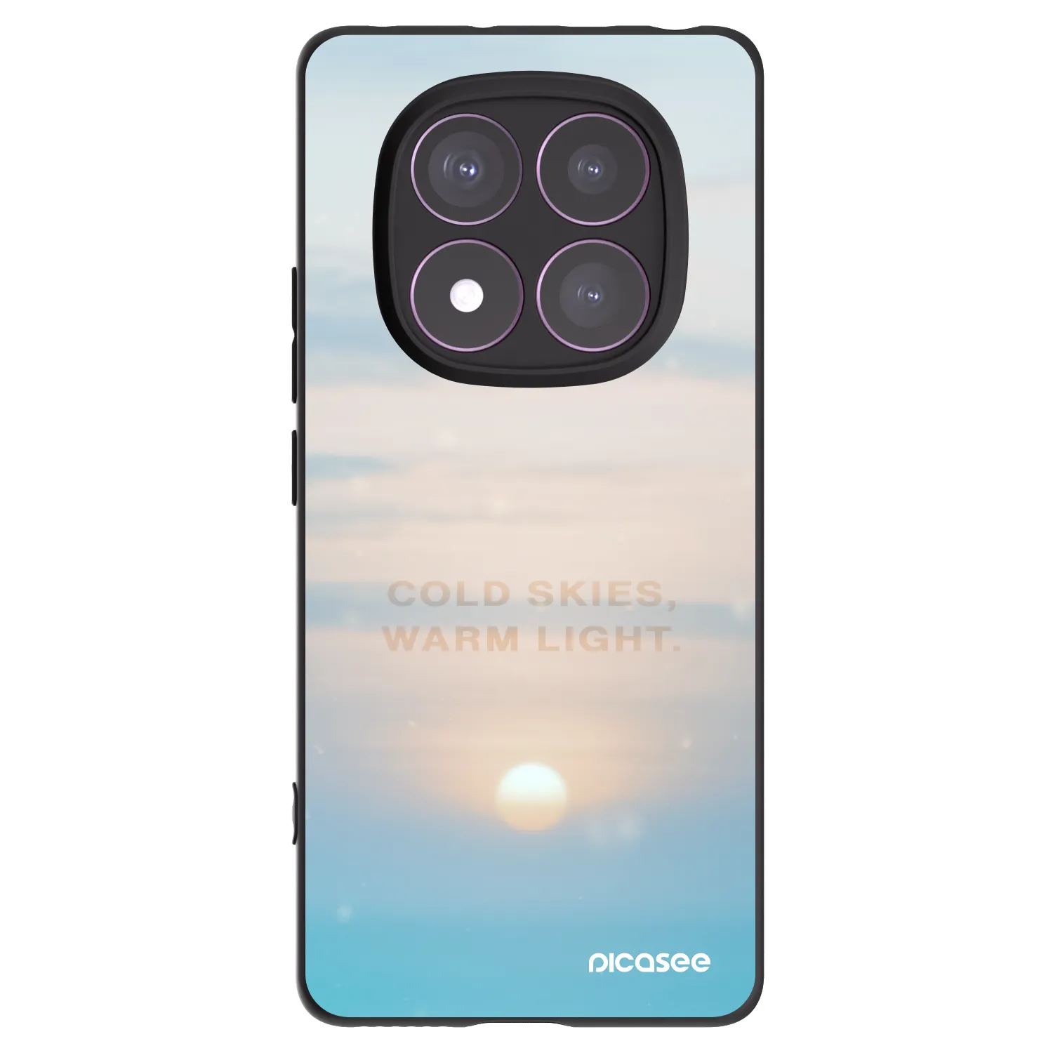 Silikónový čierny obal pre Xiaomi Redmi Note 14 Pro 4G - COLD SKIES
