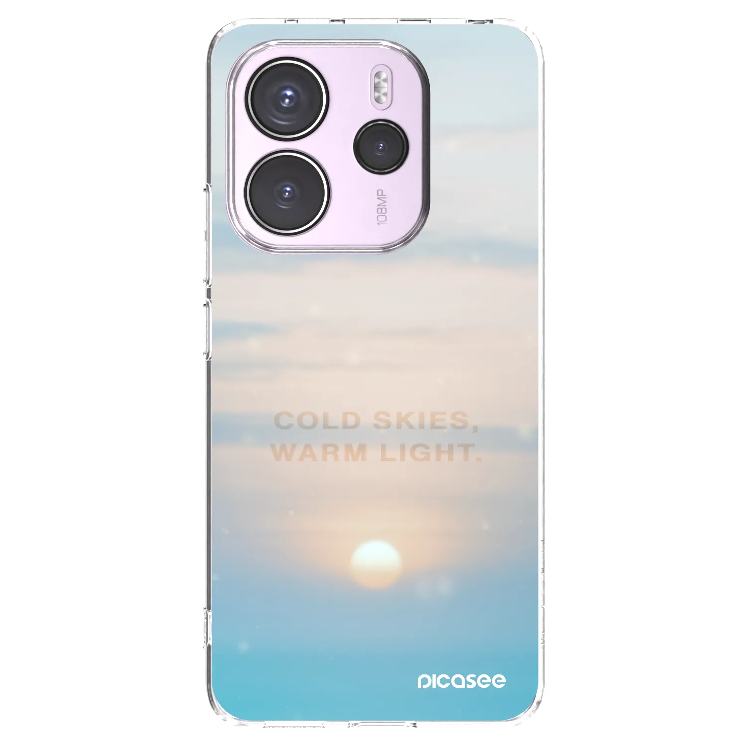 Picasee silikónový prehľadný obal pre Xiaomi Redmi Note 14 4G - COLD SKIES
