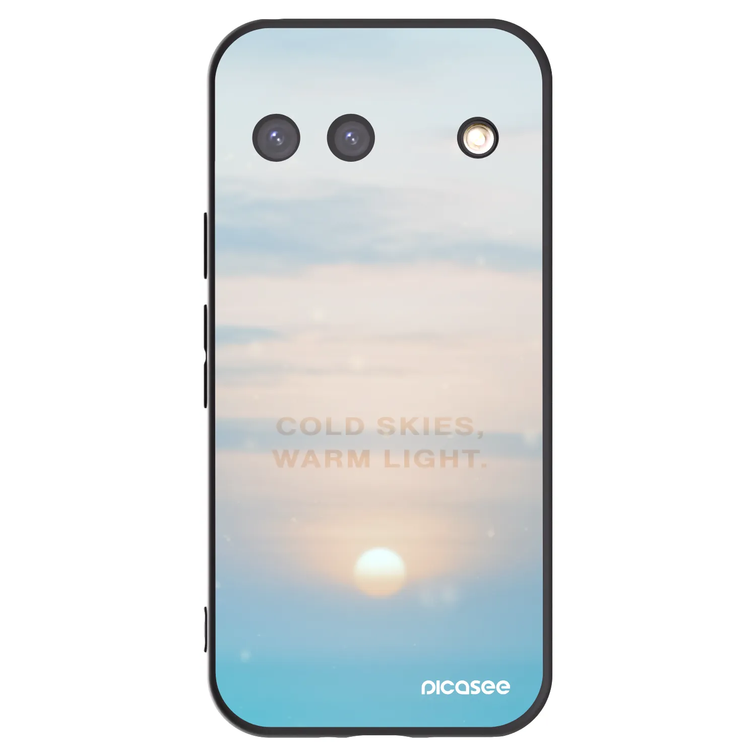 Picasee silikónový čierny obal pre Google Pixel 9 - COLD SKIES