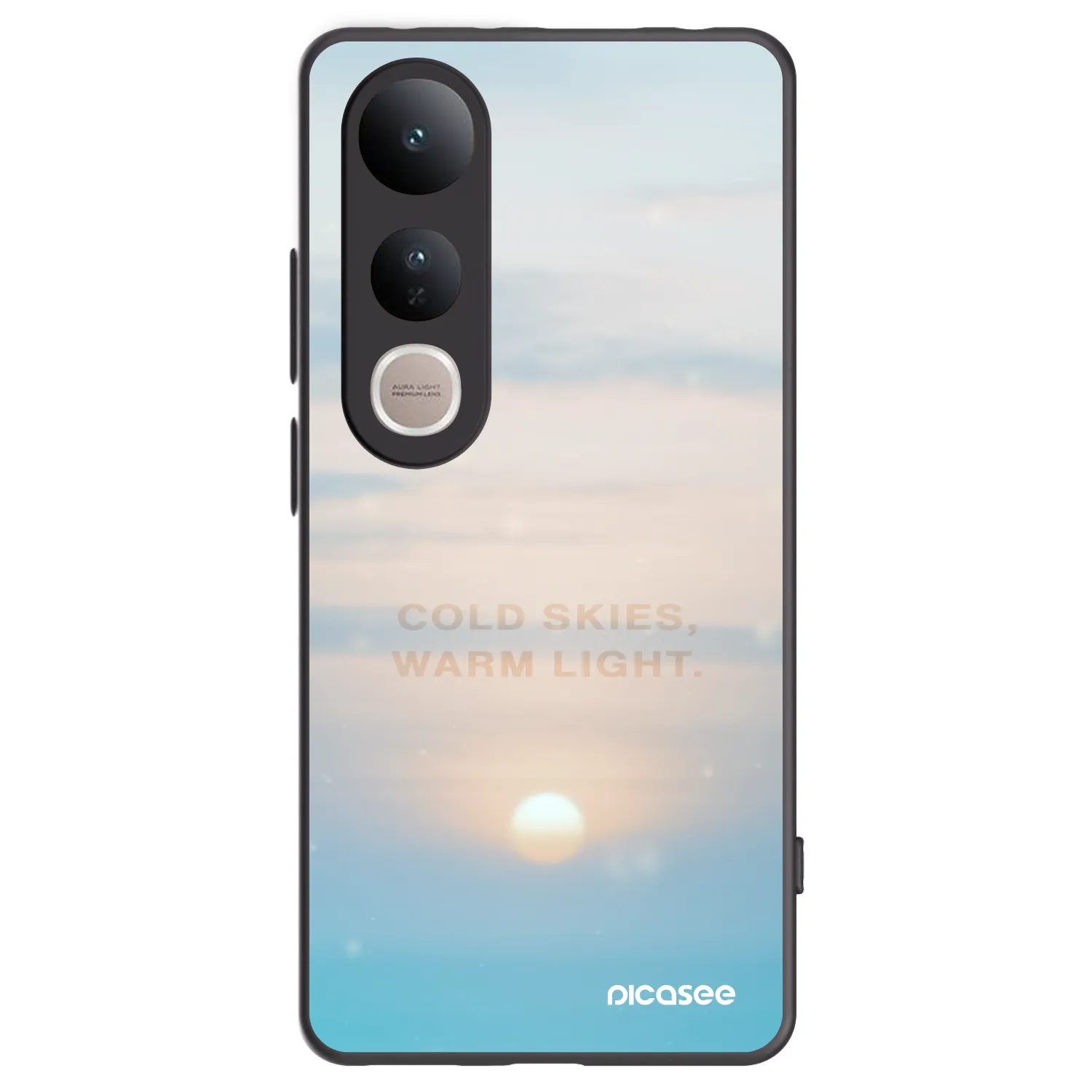 Picasee silikónový čierny obal pre Vivo V50 Lite 5G - COLD SKIES