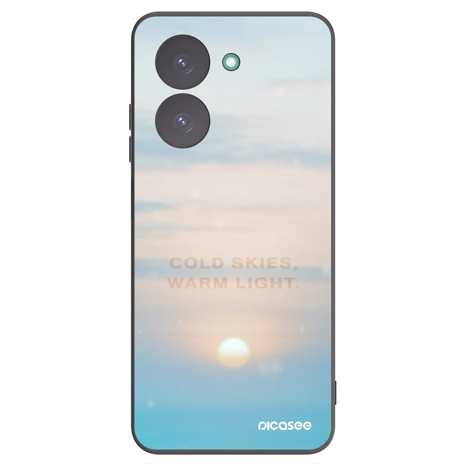 Picasee silikónový čierny obal pre Xiaomi Redmi A5 - COLD SKIES