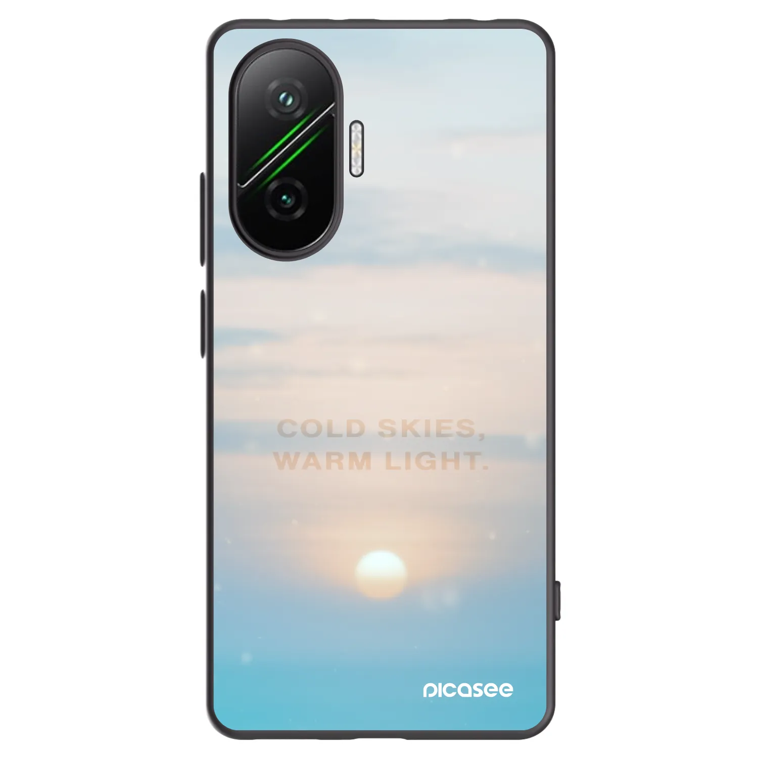 Silikónový čierny obal pre Xiaomi Poco F7 Pro 5G - COLD SKIES