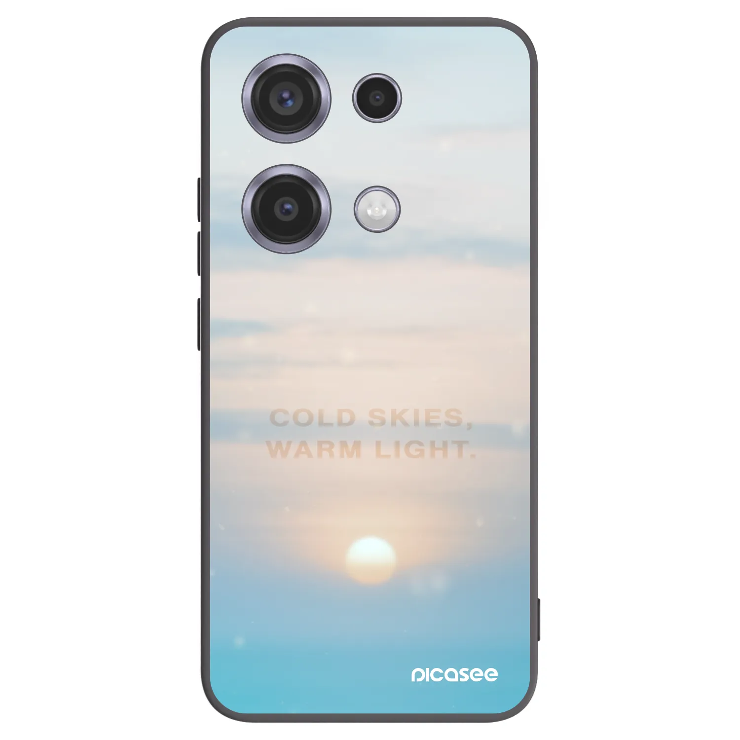 Picasee silikónový čierny obal pre Xiaomi Redmi Note 14S - COLD SKIES