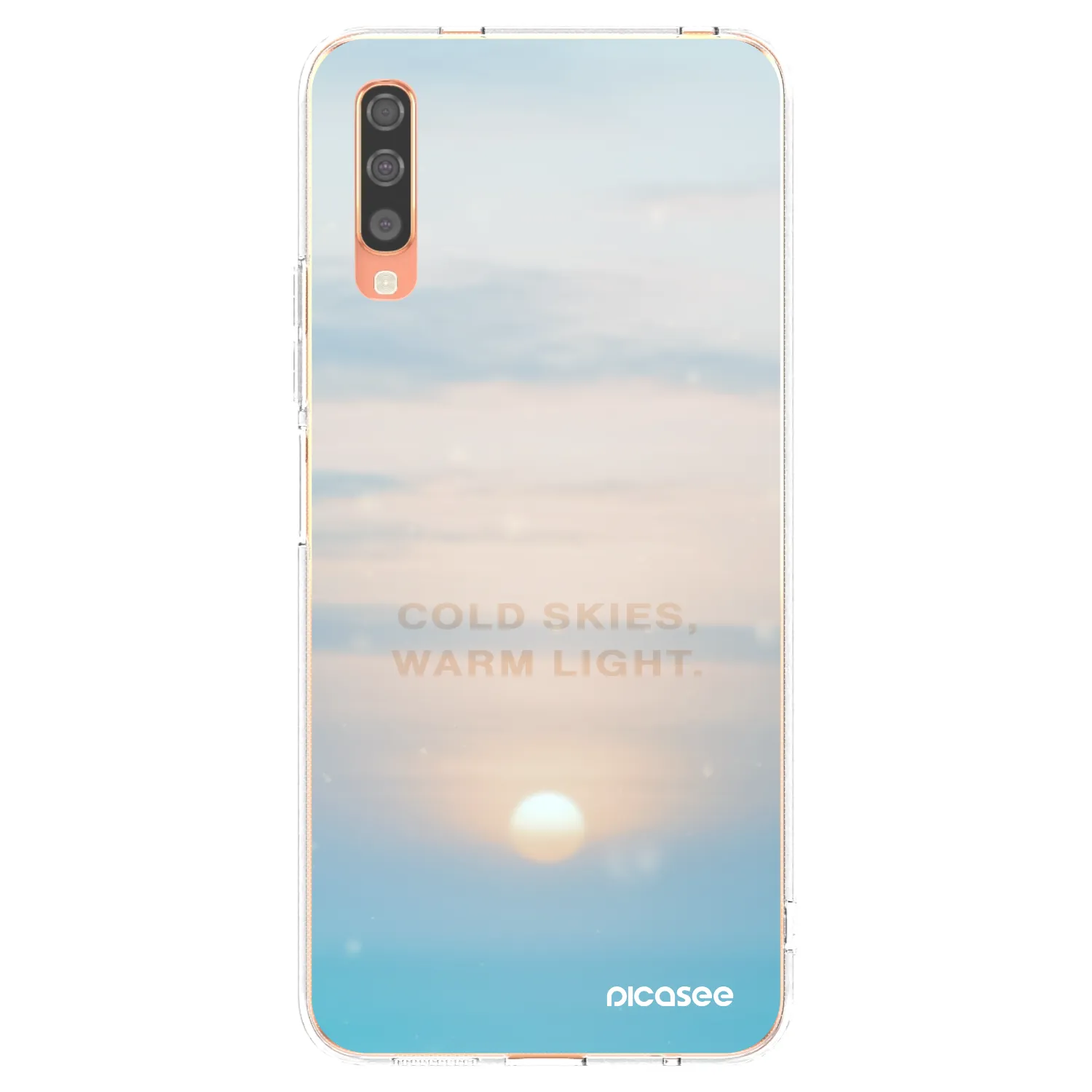 Picasee silikónový prehľadný obal pre Samsung Galaxy A70 A705F - COLD SKIES