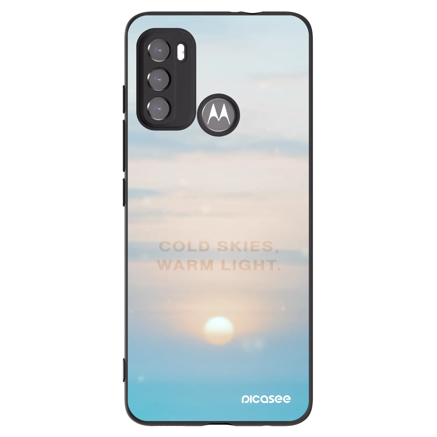 Silikónový čierny obal pre Motorola Edge 60 5G - COLD SKIES