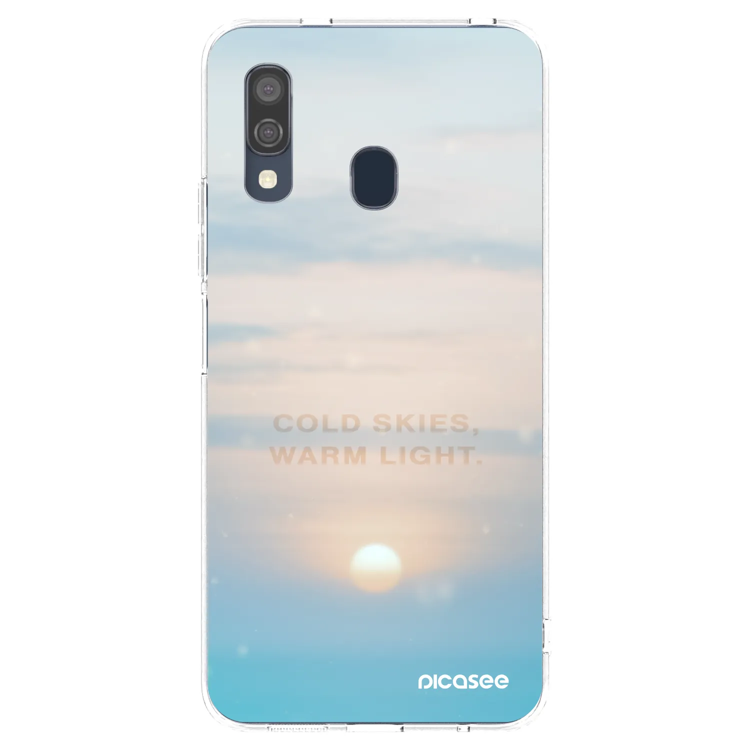 Picasee silikónový prehľadný obal pre Samsung Galaxy A40 A405F - COLD SKIES