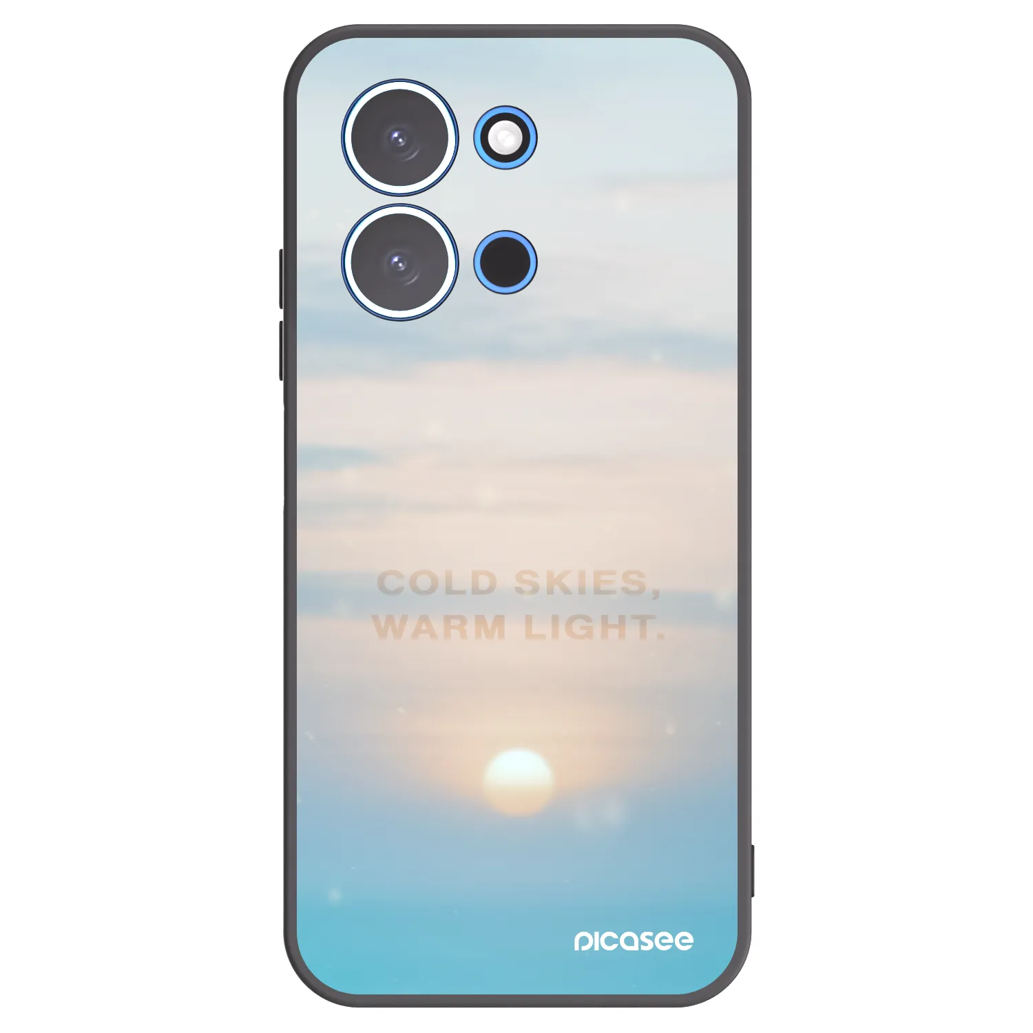Picasee silikónový čierny obal pre Xiaomi Redmi 15C 4G - COLD SKIES