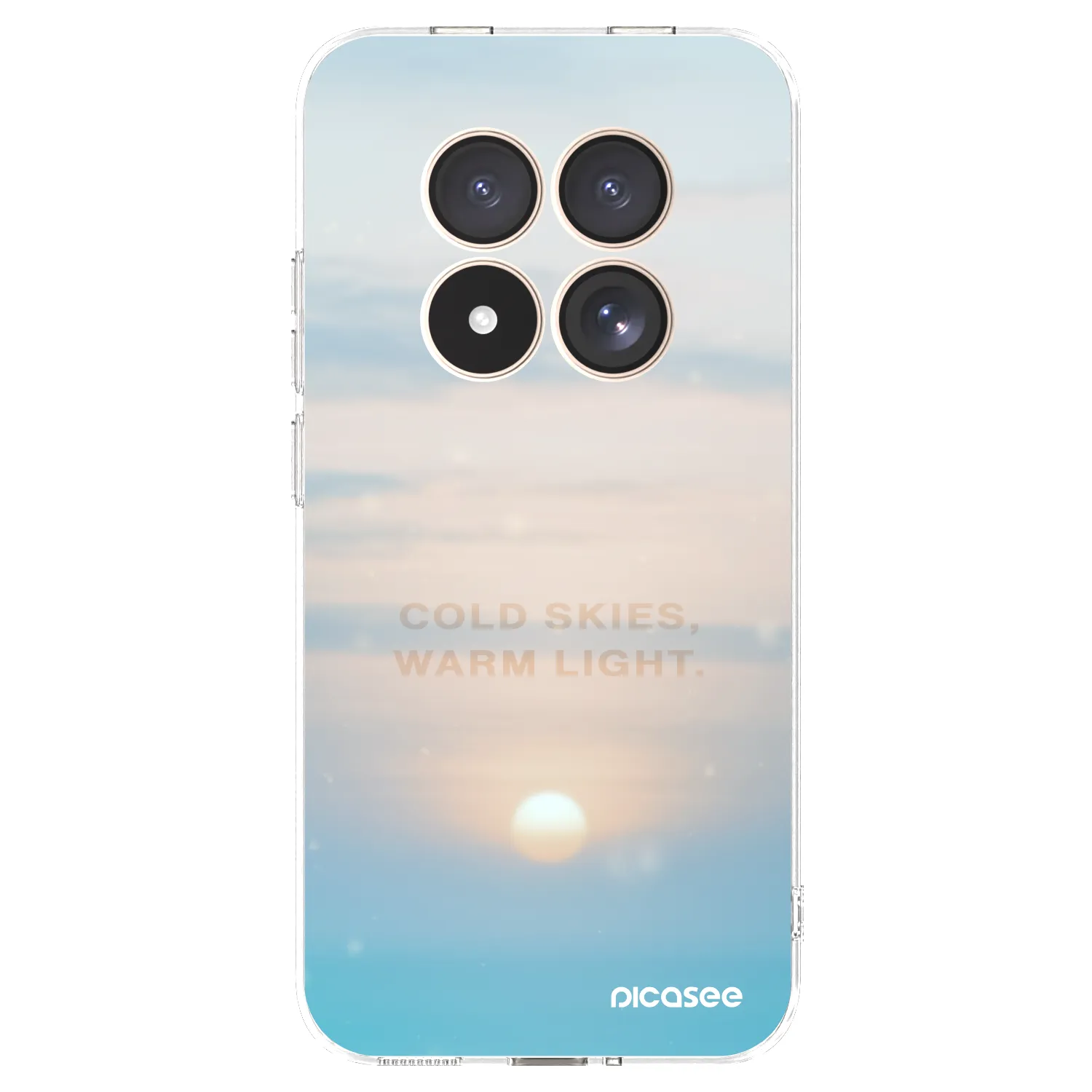 Picasee silikónový prehľadný obal pre Xiaomi Redmi Note 15 Pro 4G - COLD SKIES