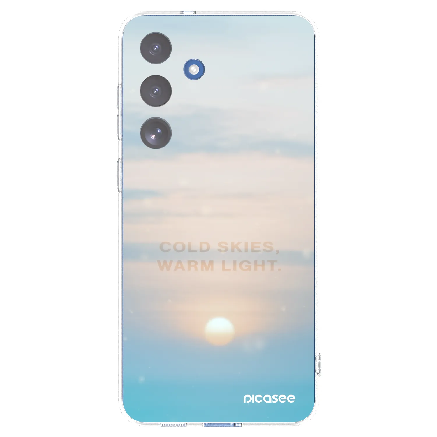 Picasee silikónový prehľadný obal pre Samsung Galaxy S25 FE 5G - COLD SKIES