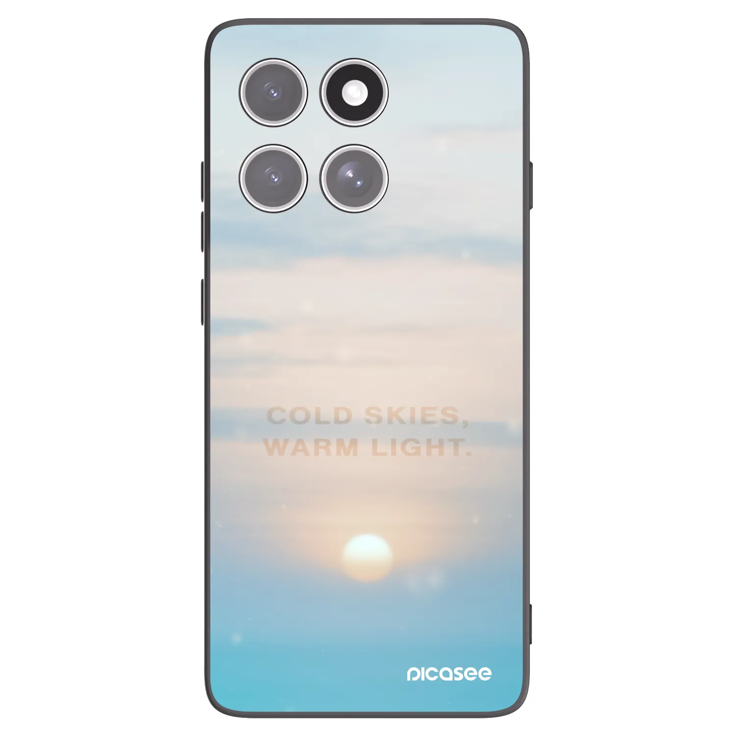 Silikónový čierny obal pre Motorola Edge 60 Fusion - COLD SKIES