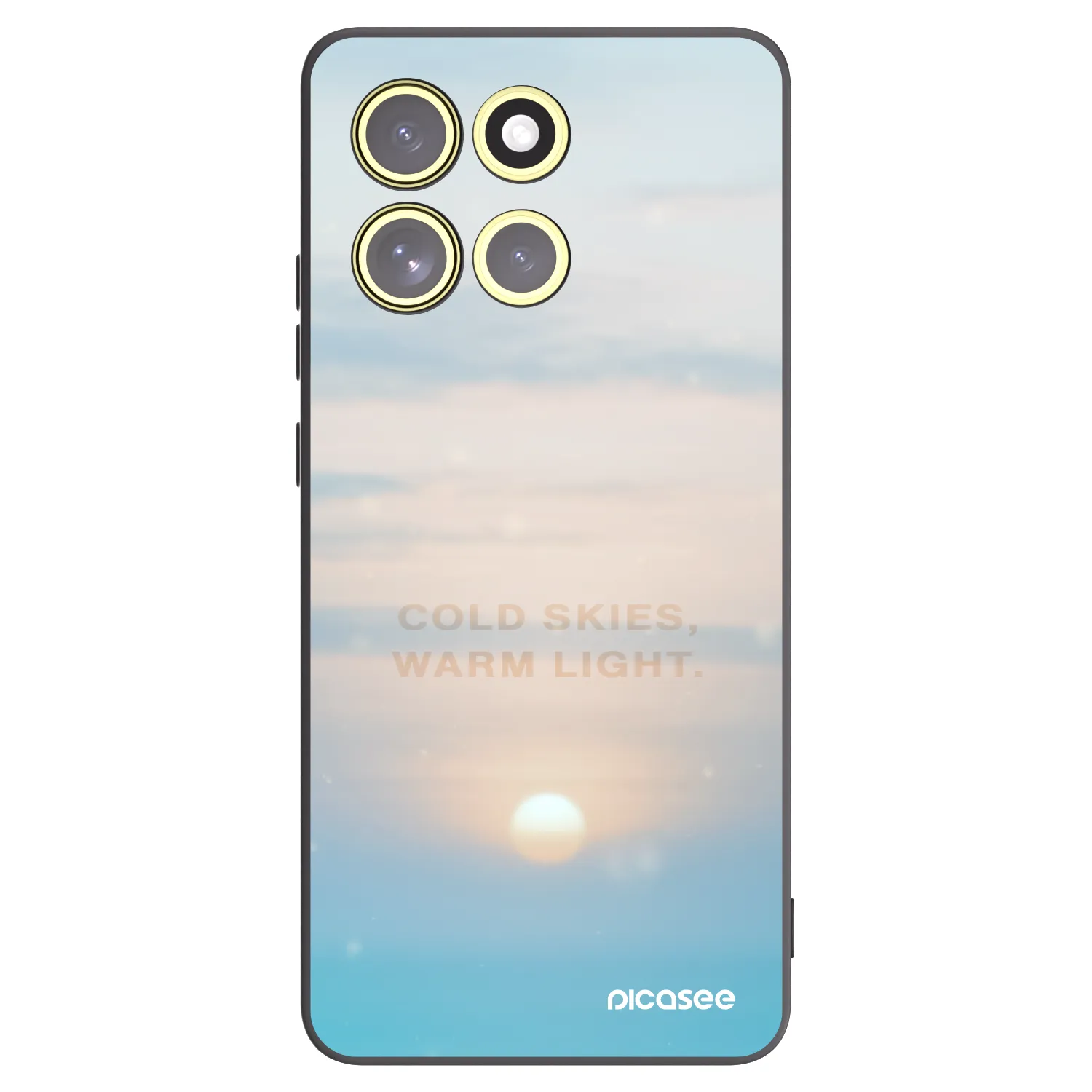 Picasee silikónový čierny obal pre Motorola Moto G86 Power 5G - COLD SKIES