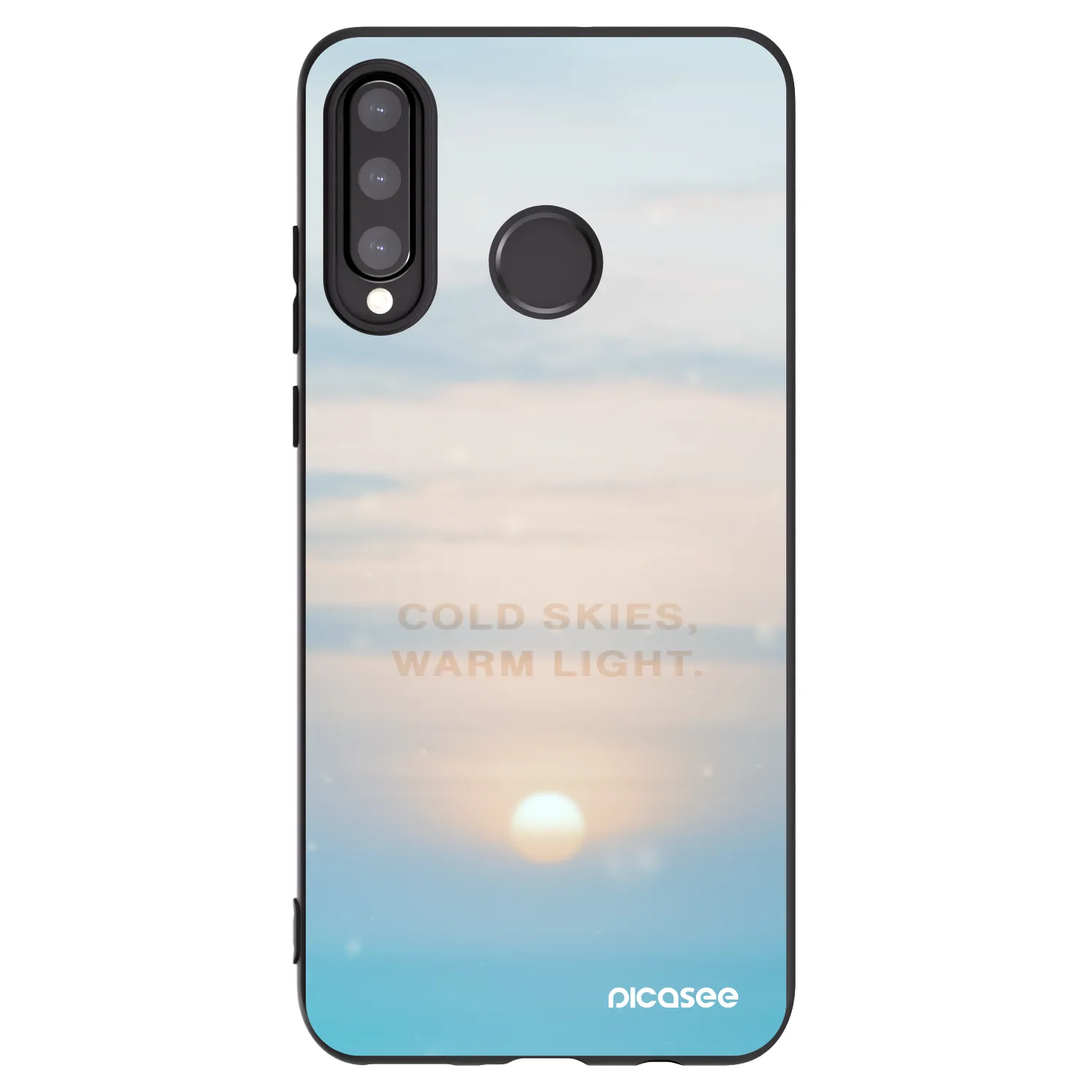 Picasee silikónový čierny obal pre Huawei P30 Lite - COLD SKIES