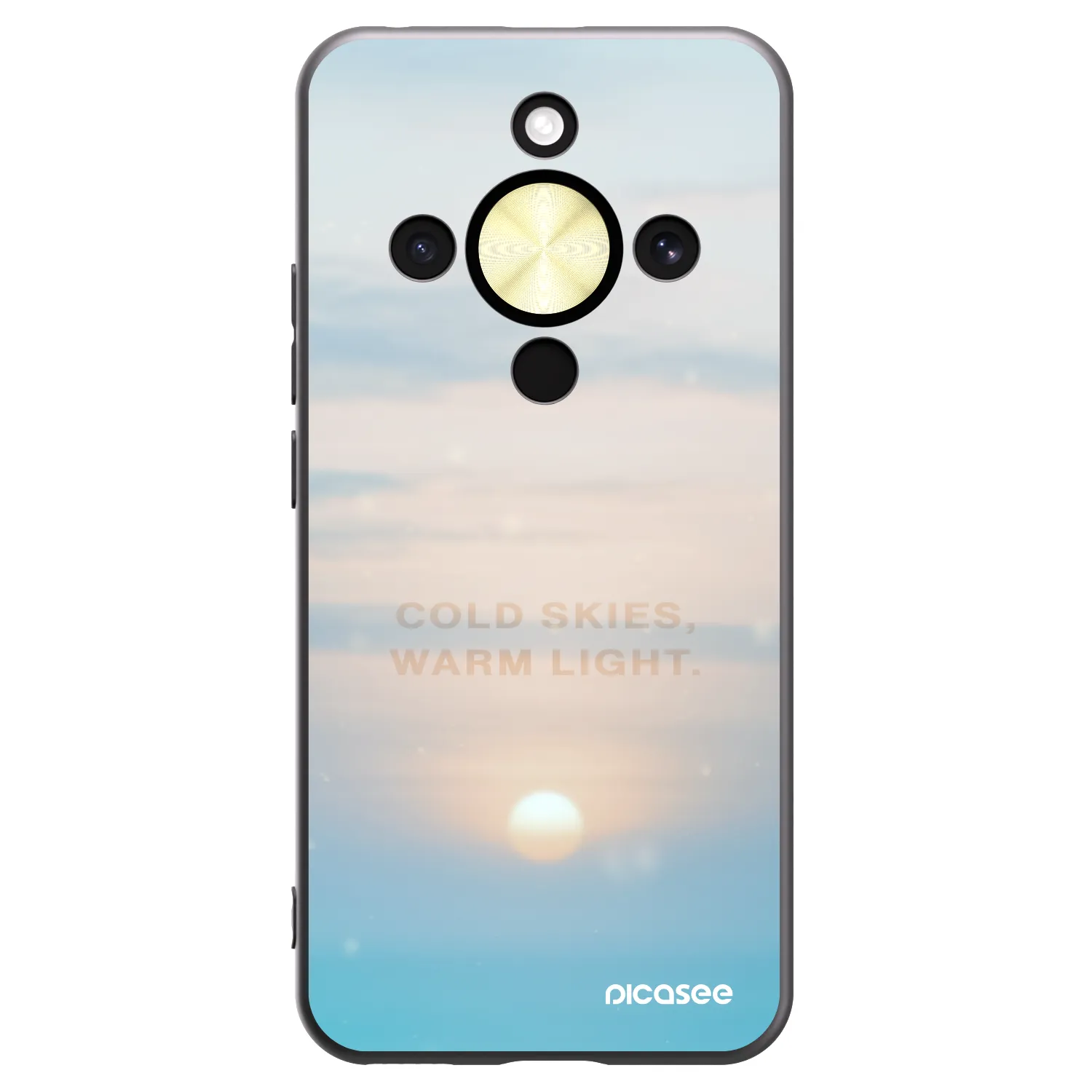 Picasee silikónový čierny obal pre Honor Magic8 Lite 5G - COLD SKIES