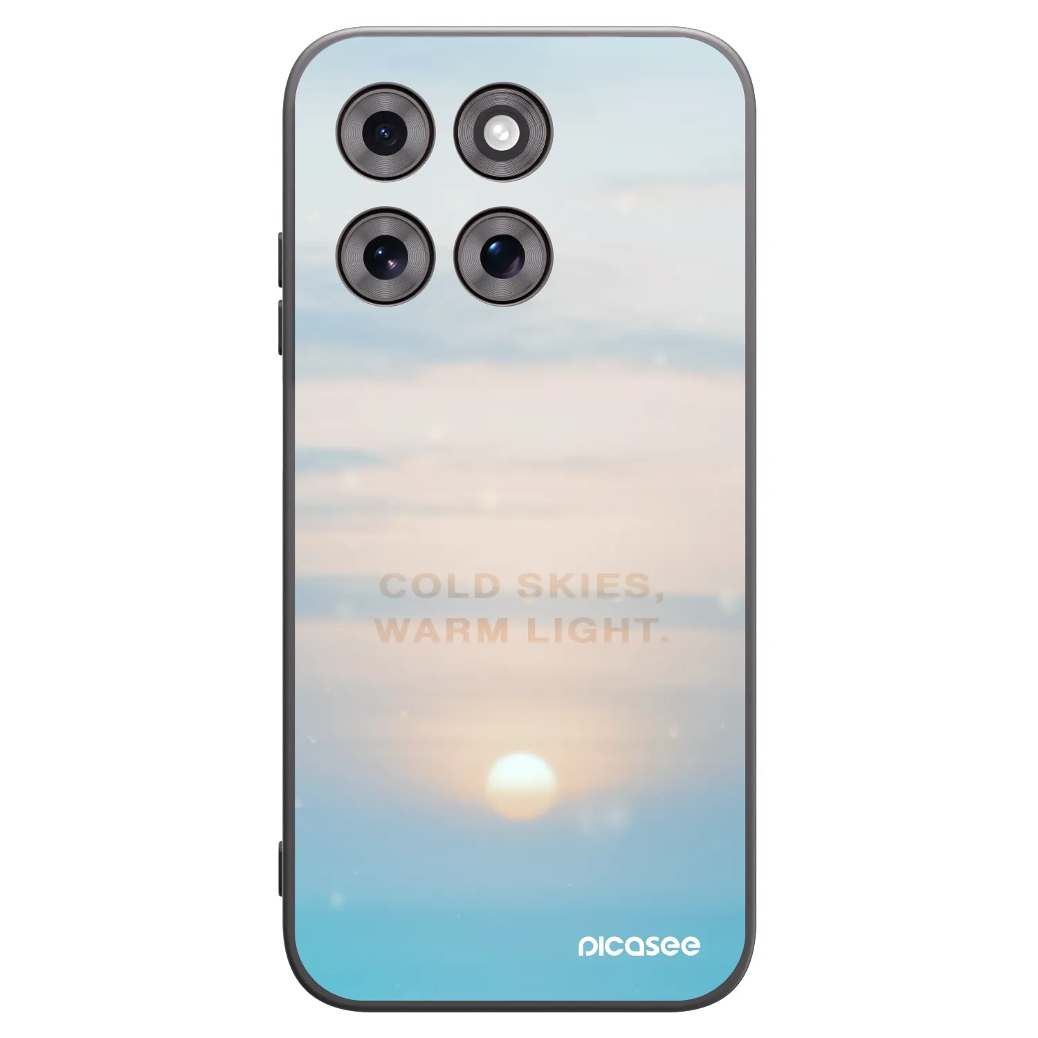 Picasee silikónový čierny obal pre Motorola Moto G77 - COLD SKIES