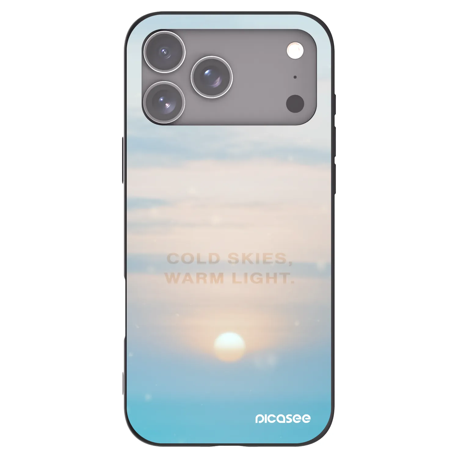 Picasee silikónový čierny obal pre Apple iPhone 18 Pro Max - COLD SKIES